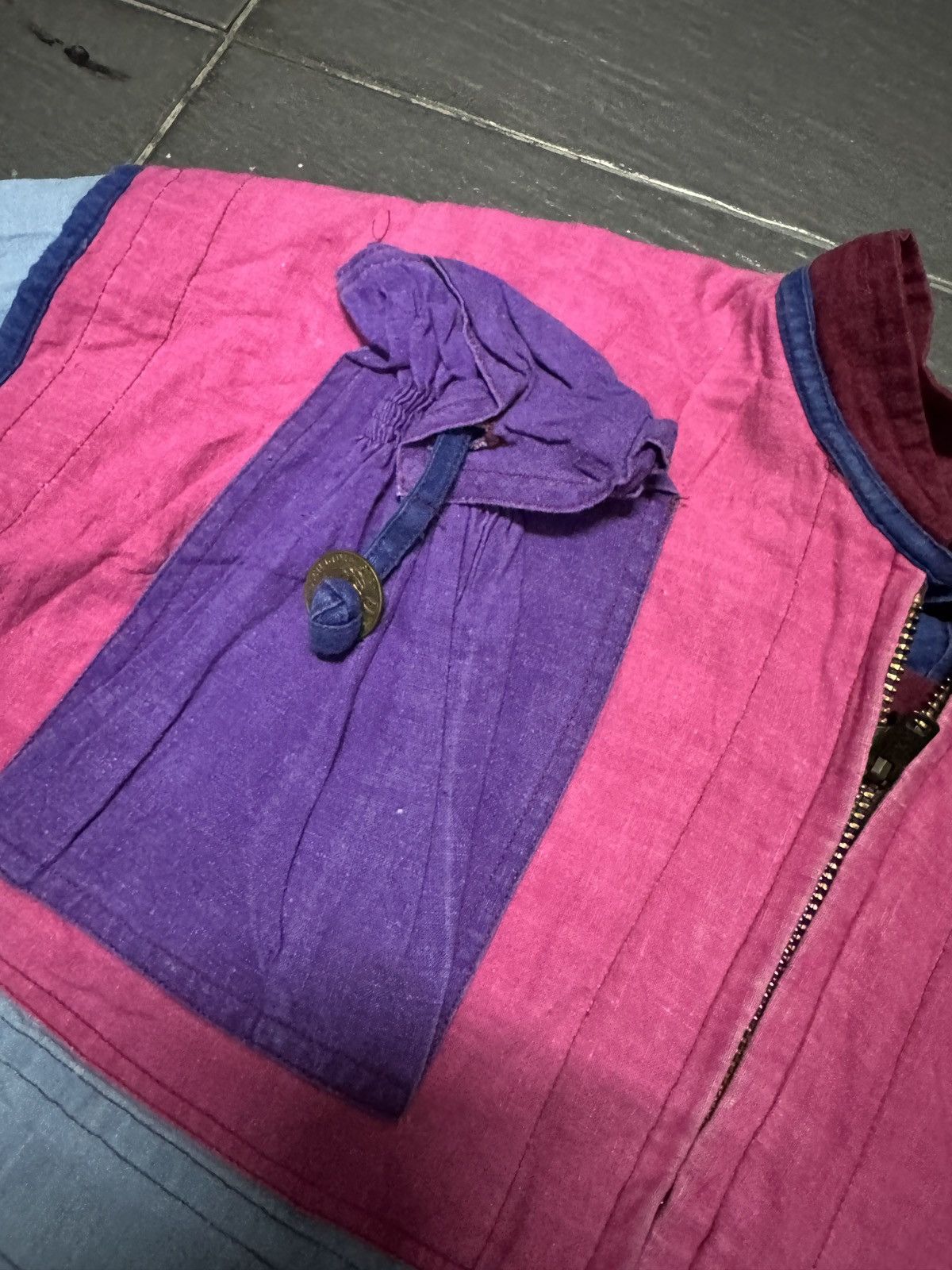 Vintage PATCHWORKS STYLE REVERSIBLE LIGHT DENIM JACKET Size US L / EU 52-54 / 3 - 4 Thumbnail