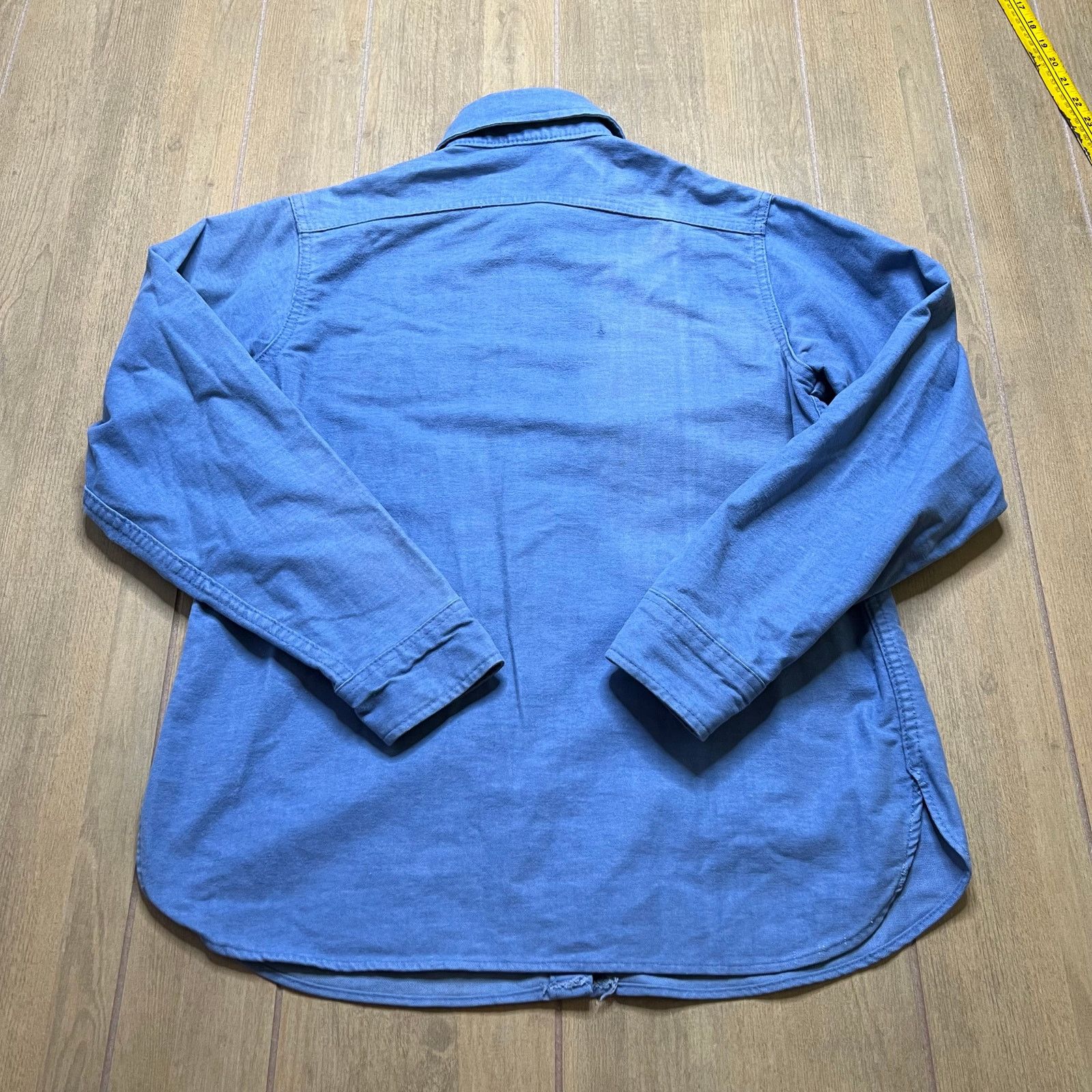 Woolrich Woolen Mills Vintage Woolrich Blue Chamois Cloth Work Shirt Women’s L USA Size L / US 10 / IT 46 - 6 Thumbnail