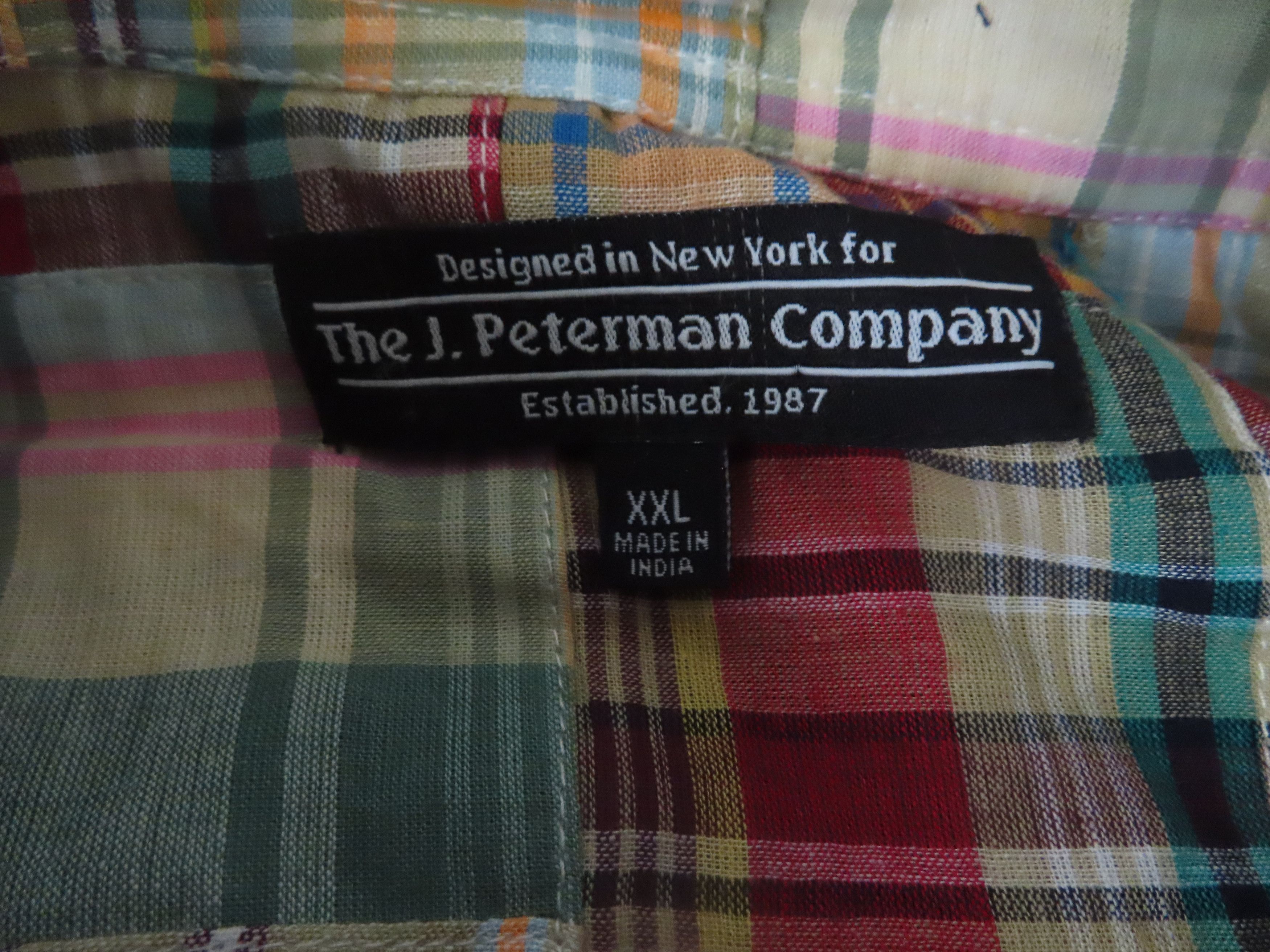 Designer × J. Peterman J Peterman Men's Shirt 2XL Plaid Madras Patchwork Outdoor Size US XXL / EU 58 / 5 - 5 Thumbnail