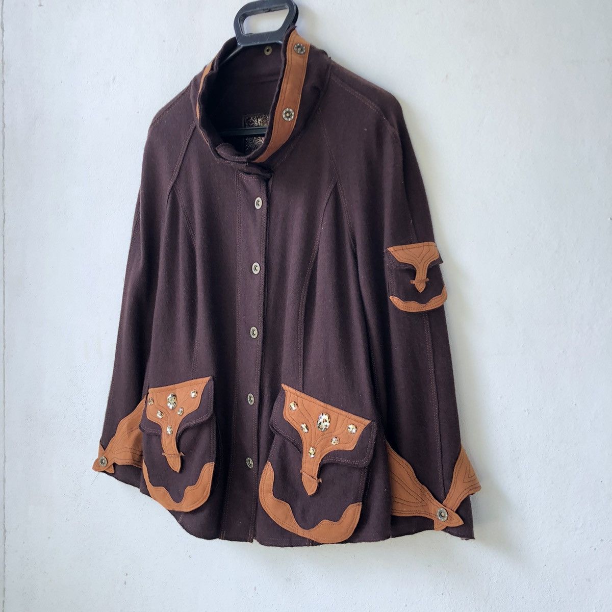 Japanese Brand ITARIYA JAPAN Angora Blend Cat Embroidery Jacket Size L / US 10 / IT 46 - 2 Thumbnail