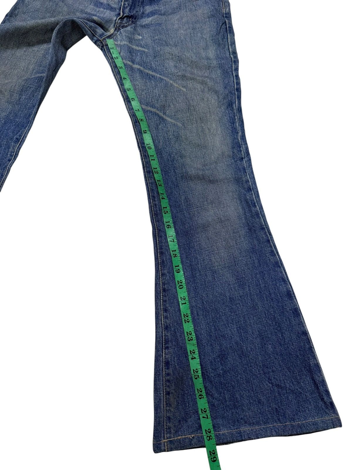 Big John Vintage 80s Big John Flared Stacked Distressed Denim Size US 28 / EU 44 - 12 Thumbnail