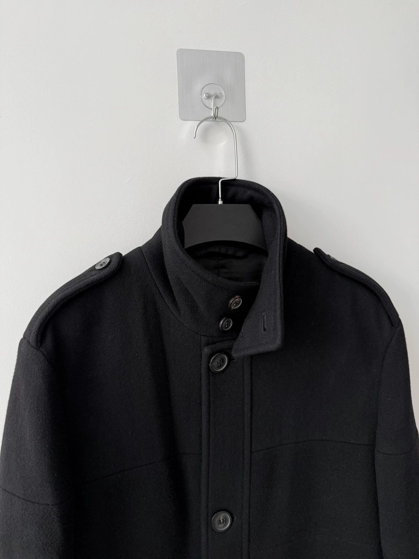 Maison Margiela MMM F/W10 Colorblocked Stand Collar Coat Black 46 Size US S / EU 44-46 / 1 - 5 Thumbnail