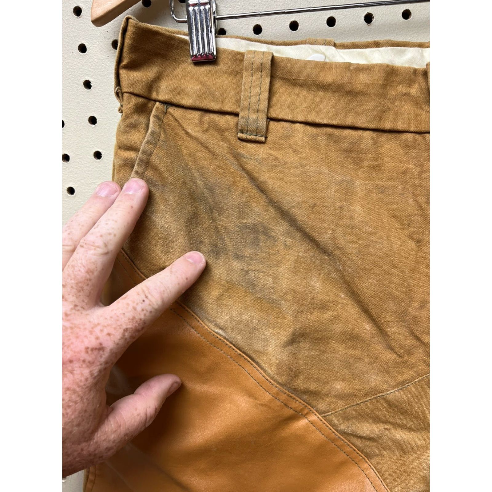 Doublet VINTAGE Duxbak Pants Workwear Mens Brown 32x31 Double Knee Rainproofed Cloth Carpenter Inseam 31 New? Size US 32 / EU 48 - 4 Thumbnail