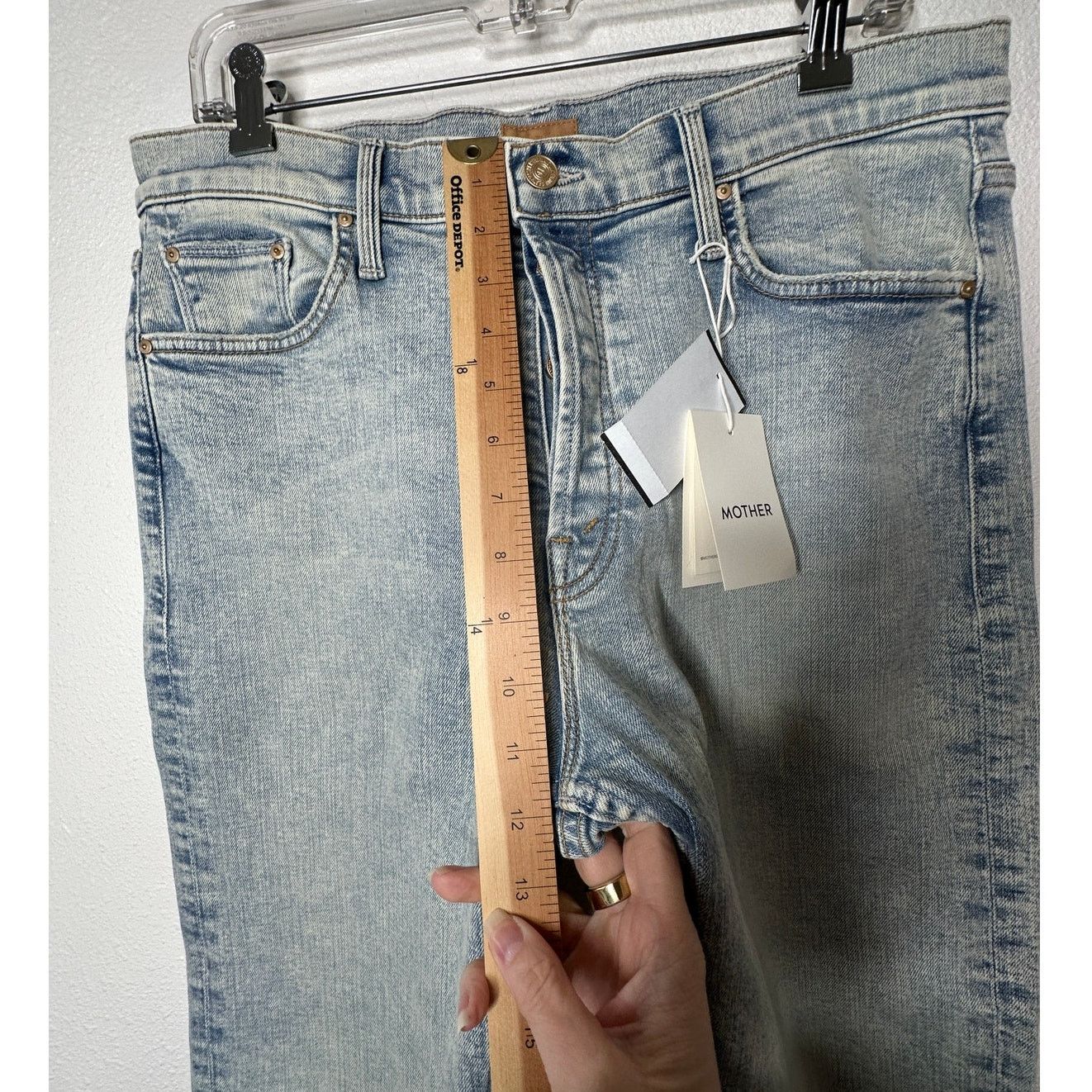 AG Adriano Goldschmied NWT Mother Acid Wash Button Fly tomcat Marrakesh Jeans 32 Size 32" / US 10 / IT 46 - 18 Thumbnail