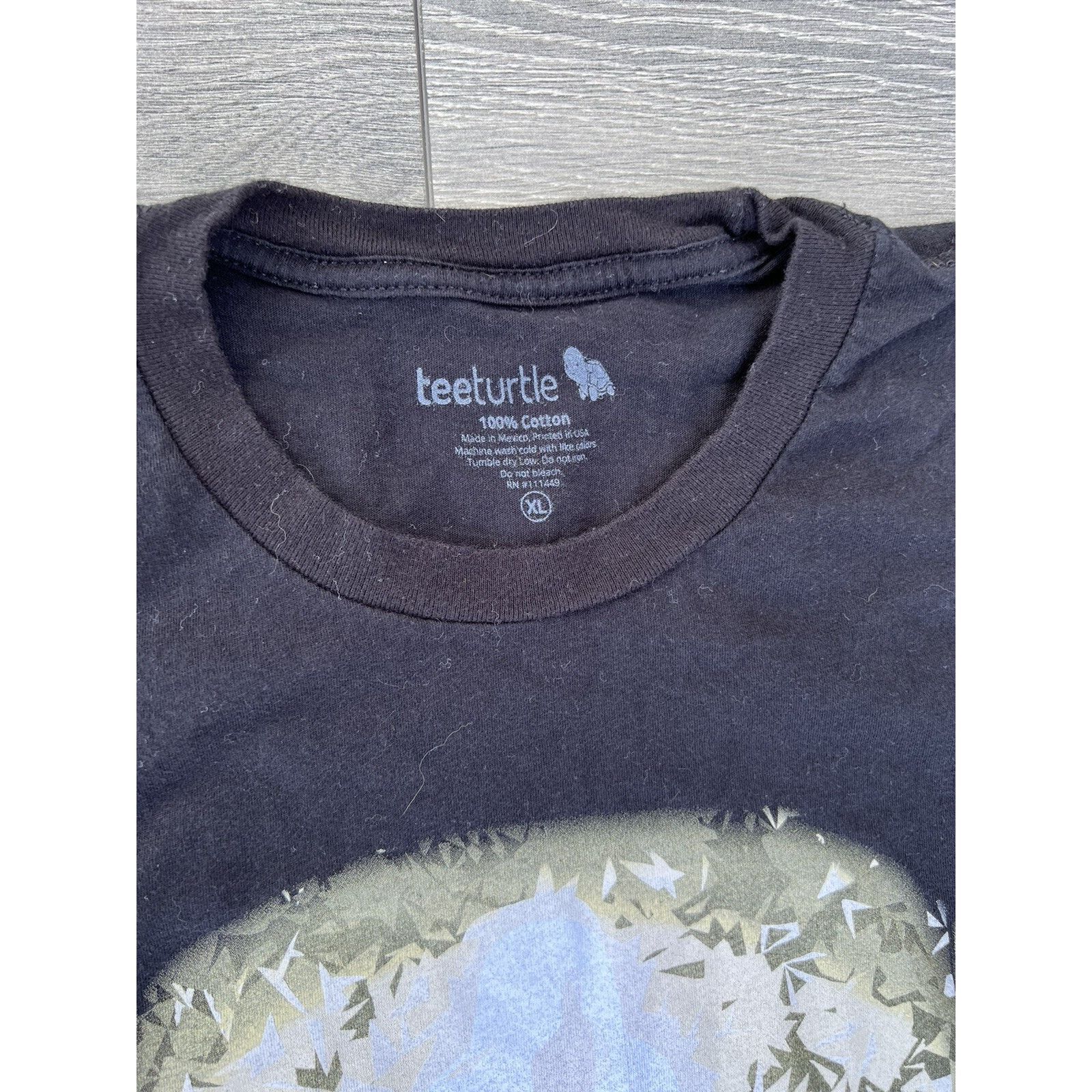 Teefury Teeturtle tee 100% cotton size XL black t shirt A000182 Size US XL / EU 56 / 4 - 3 Thumbnail
