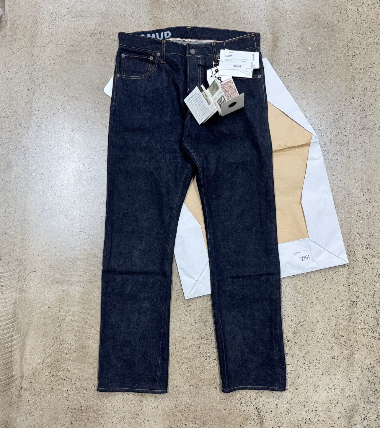 Visvim Visvim 23ss SOCIAL SCULPTURE 01.2 01 SLIM RAW MUD OD W34L30 Size US 34 / EU 50 - 1 Thumbnail