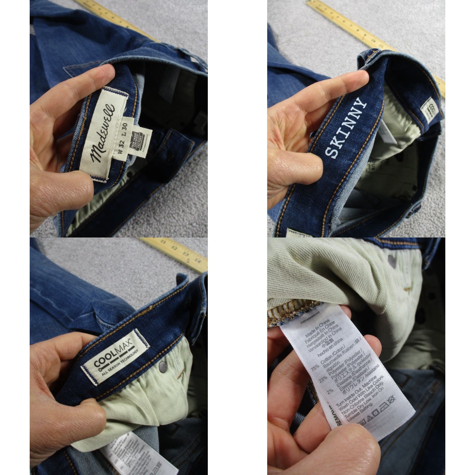 Madewell Madewell Jeans Mens 32 Dark Wash Denim Skinny 32x28 Blue Size US 32 / EU 48 - 8 Thumbnail