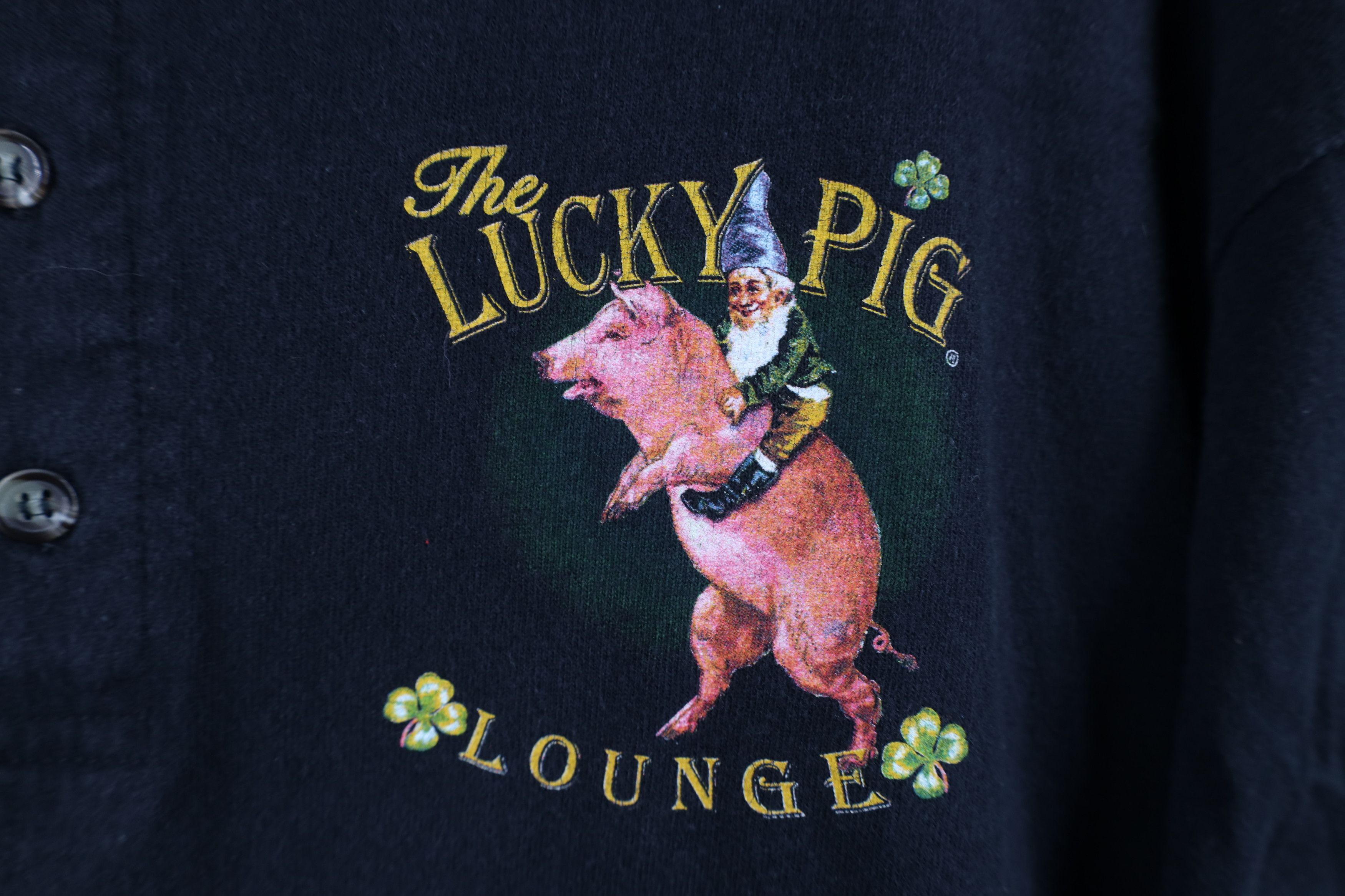 Vintage Vintage 90s Y2K Pig Lounge Orlando Florida Henley T-Shirt Size US XL / EU 56 / 4 - 4 Thumbnail