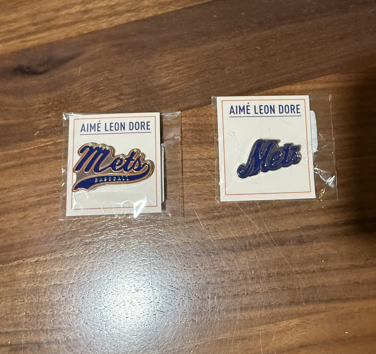 Aime Leon Dore Aime Leon Dore Lot of 2 New York METS Metal Pins New Size ONE SIZE - 1 Thumbnail