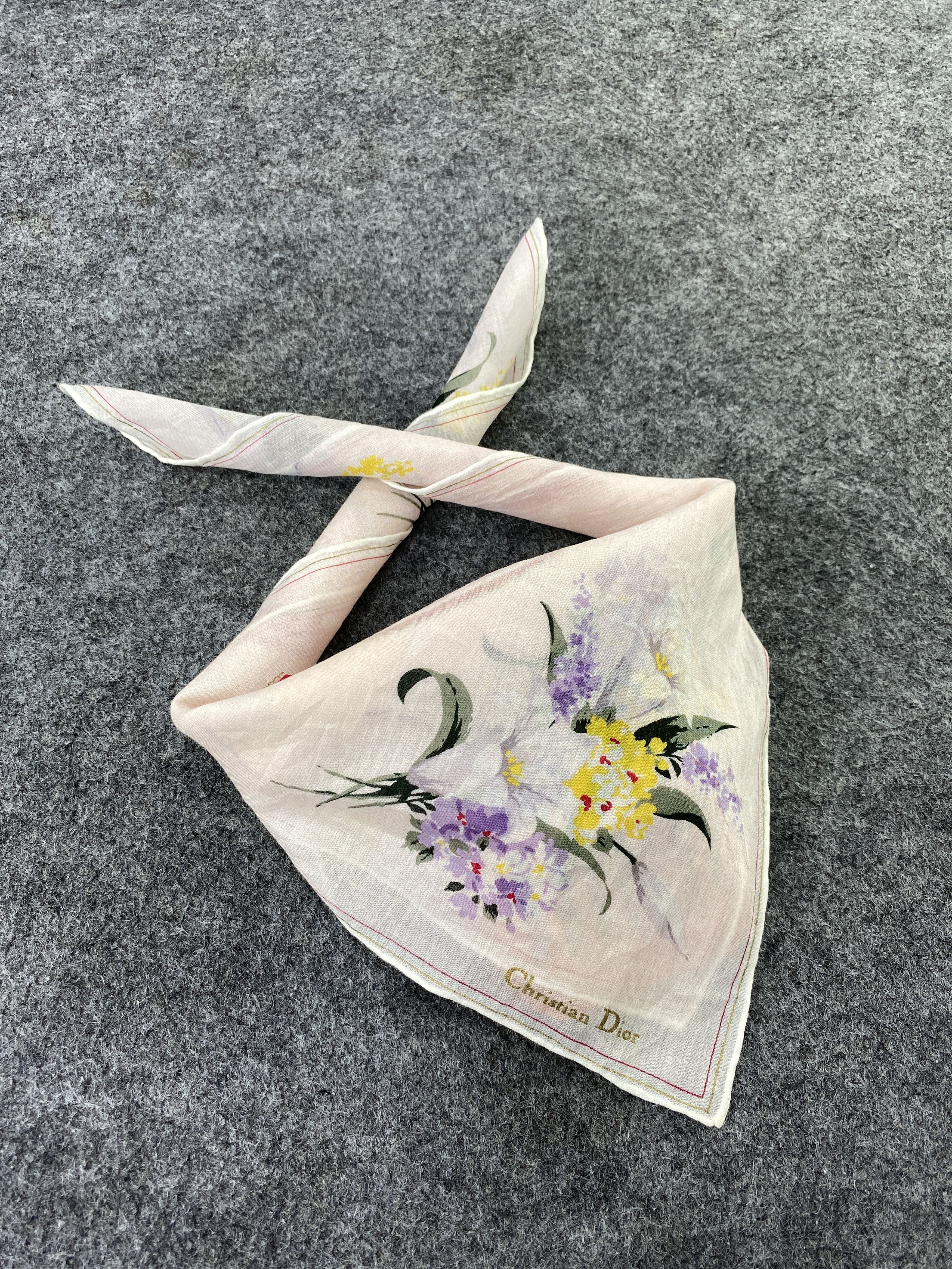 Vintage Christian Dior Handkerchief / Bandana / Neckerchief-B138 Size ONE SIZE - 1 Thumbnail