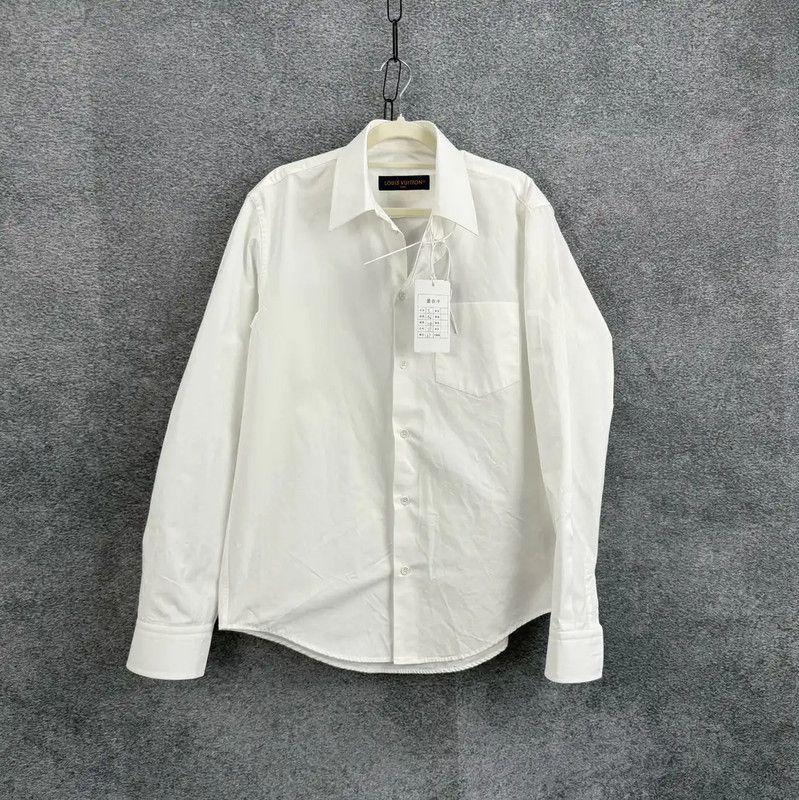 Louis Vuitton Louis Vuitton White Cotton Men's Shirt 0089 Size US S / EU 44-46 / 1 - 1 Thumbnail