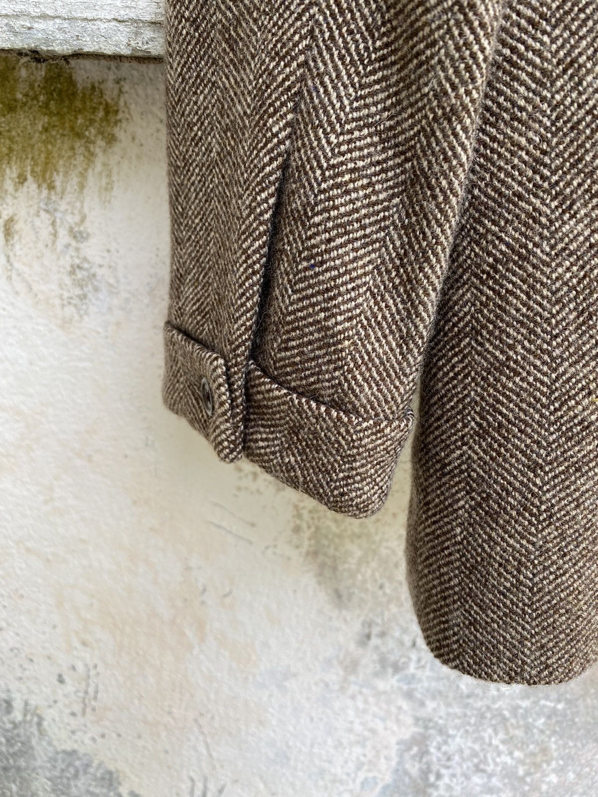 Ralph Lauren × Vintage Vintage Ralph Lauren Dark Brown Herringbone Jacket Size US S / EU 44-46 / 1 - 7 Thumbnail