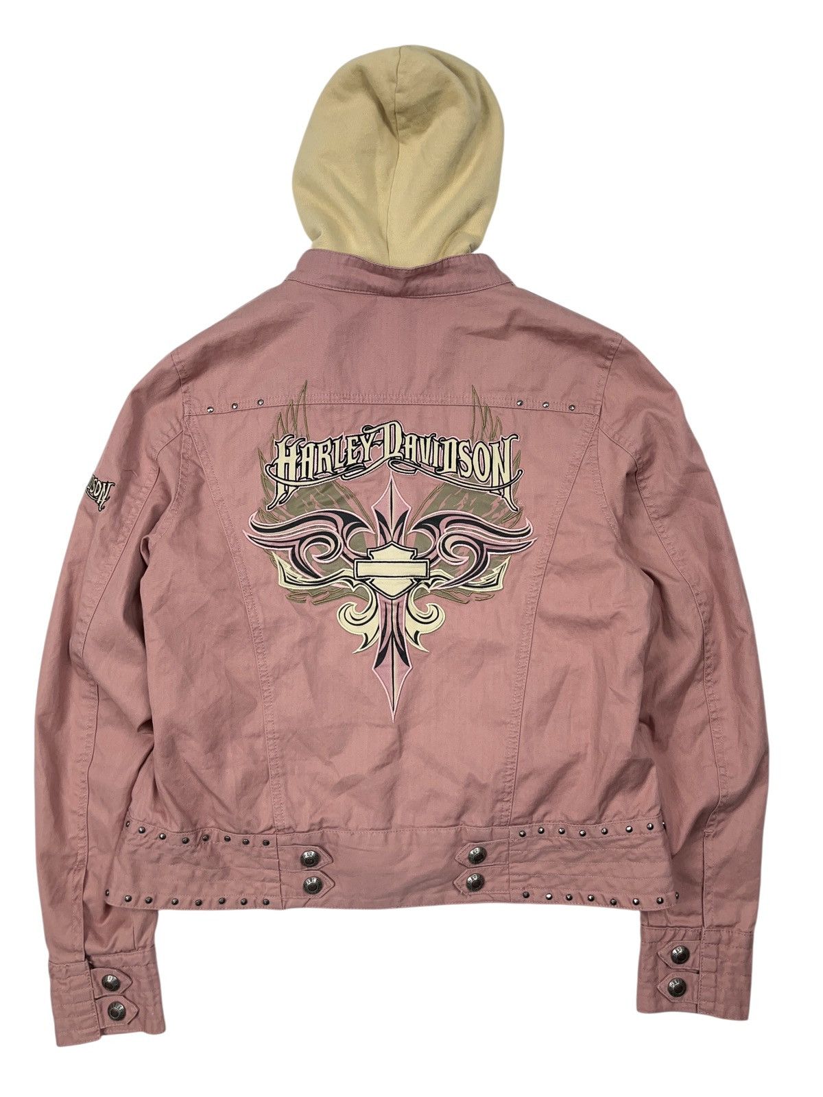 Harley Davidson Vintage y2k Harley Davidson 3 in 1 Jacket Embroidered Size M / US 6-8 / IT 42-44 - 2 Thumbnail