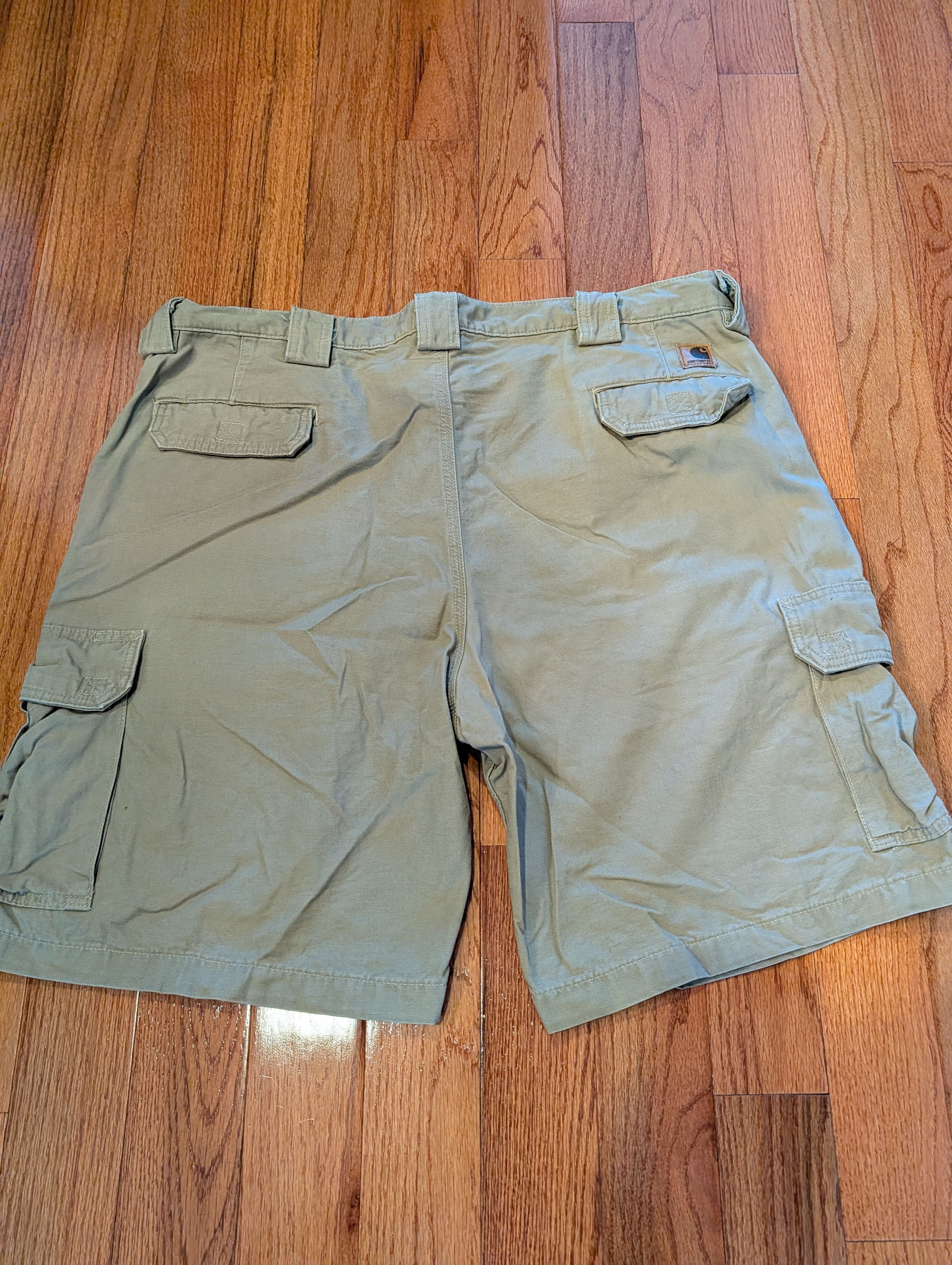 Carhartt Vintage 90s Carhartt 42x10 Khaki Tan Shorts Size US 42 / EU 58 - 1 Thumbnail