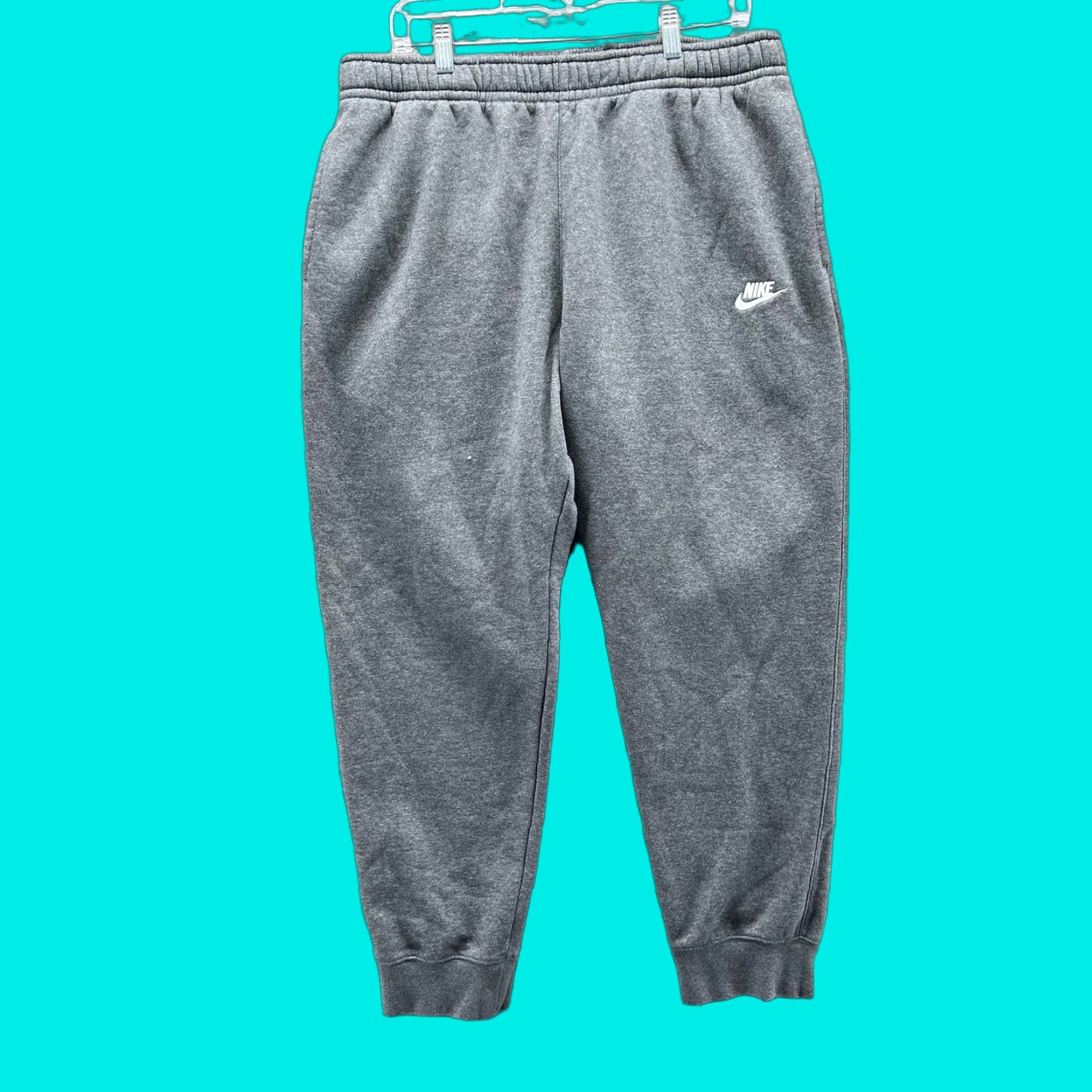 Nike Nike Sweatpants Men XL Gray Fleece Jogger Pants Club Fleece Sportswear Baggy Y2K Size US 36 / EU 52 - 1 Thumbnail