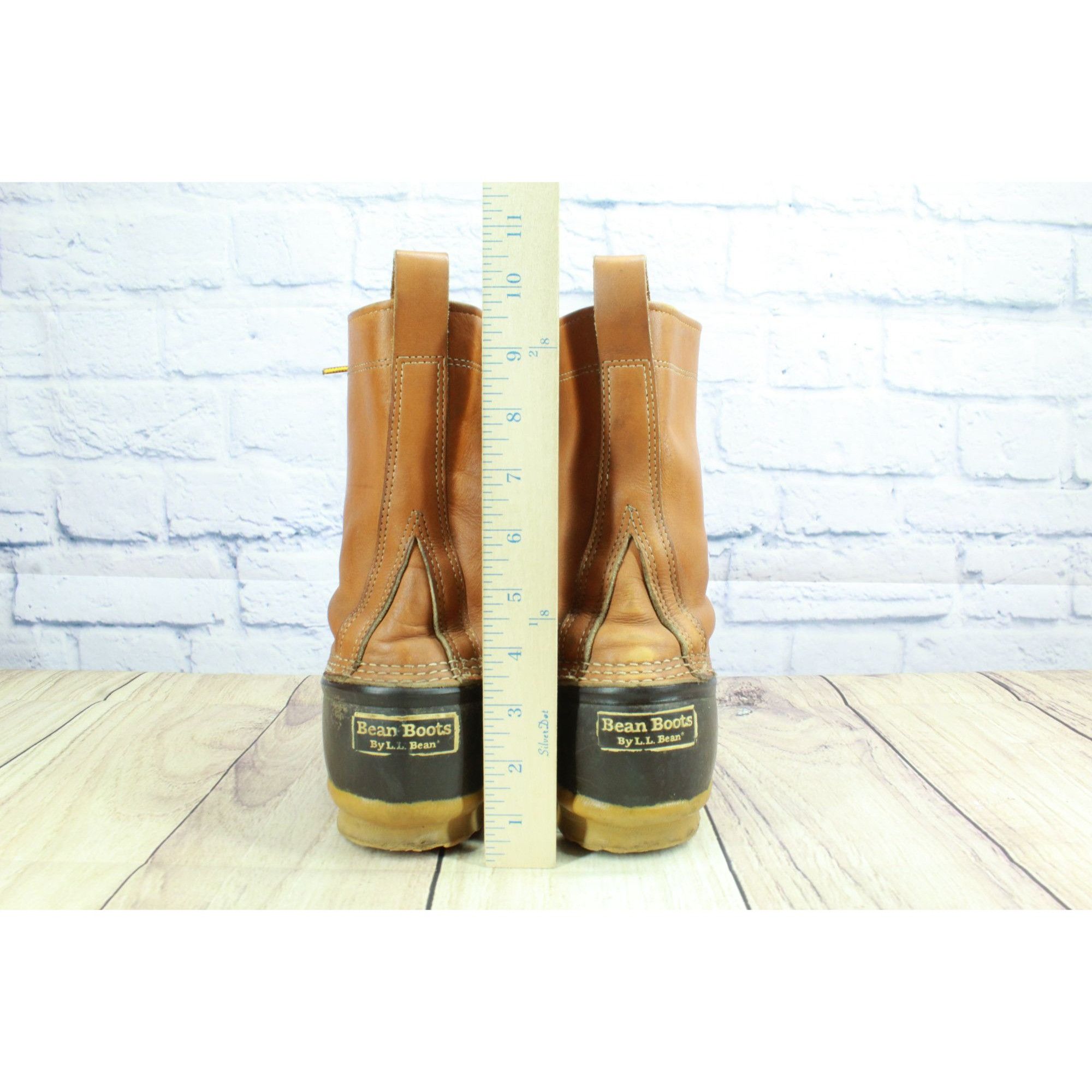 L.L. Bean × Leather × Vintage Vintage LL Bean Leather Unlined Mid Calf Duck Boots Size 9 M Size US 9 / IT 39 - 6 Thumbnail