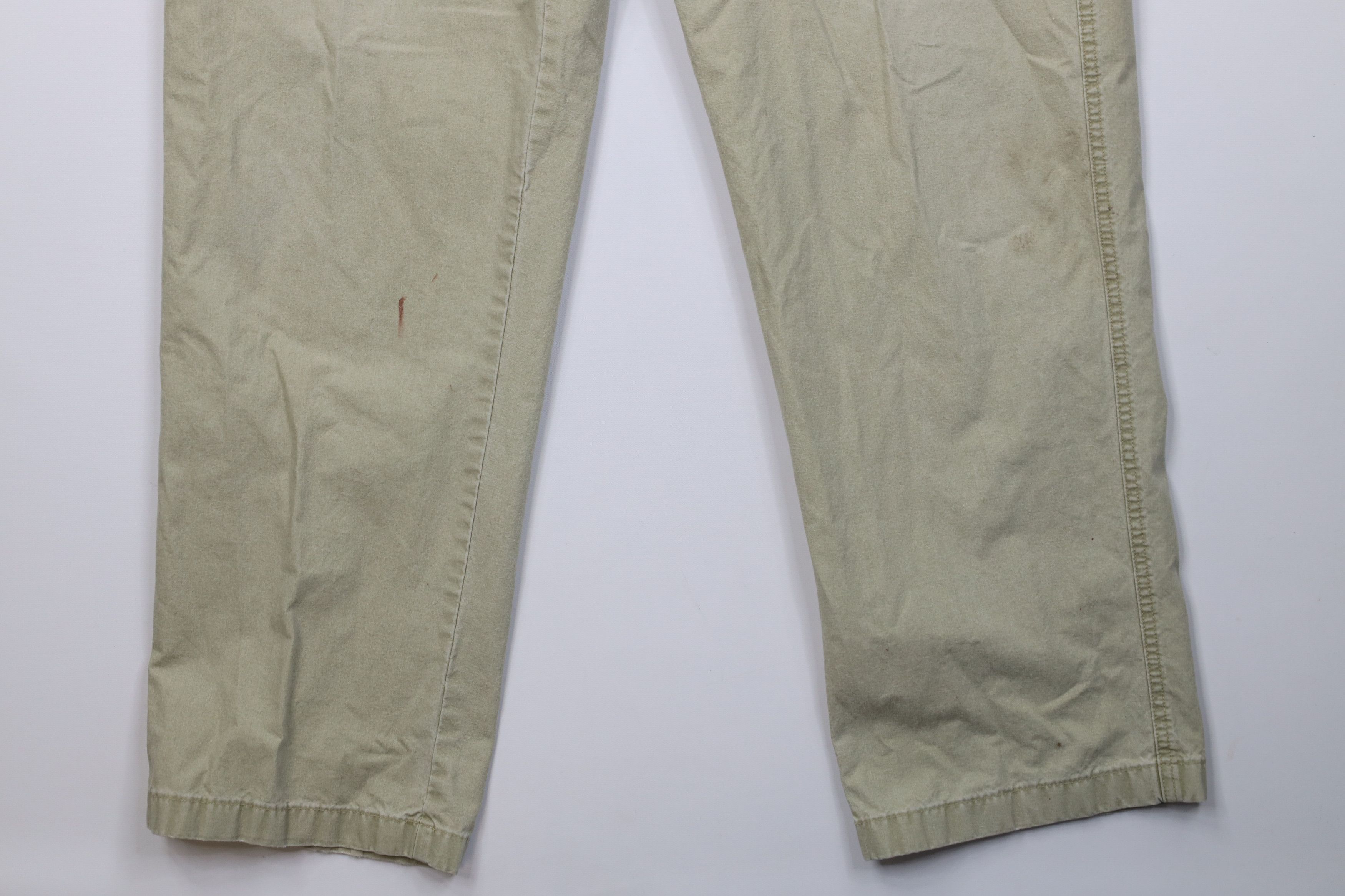 L.L. Bean Vintage 90s LL Bean Stonewash Wide Leg Cargo Pants Cotton Size US 36 / EU 52 - 4 Thumbnail