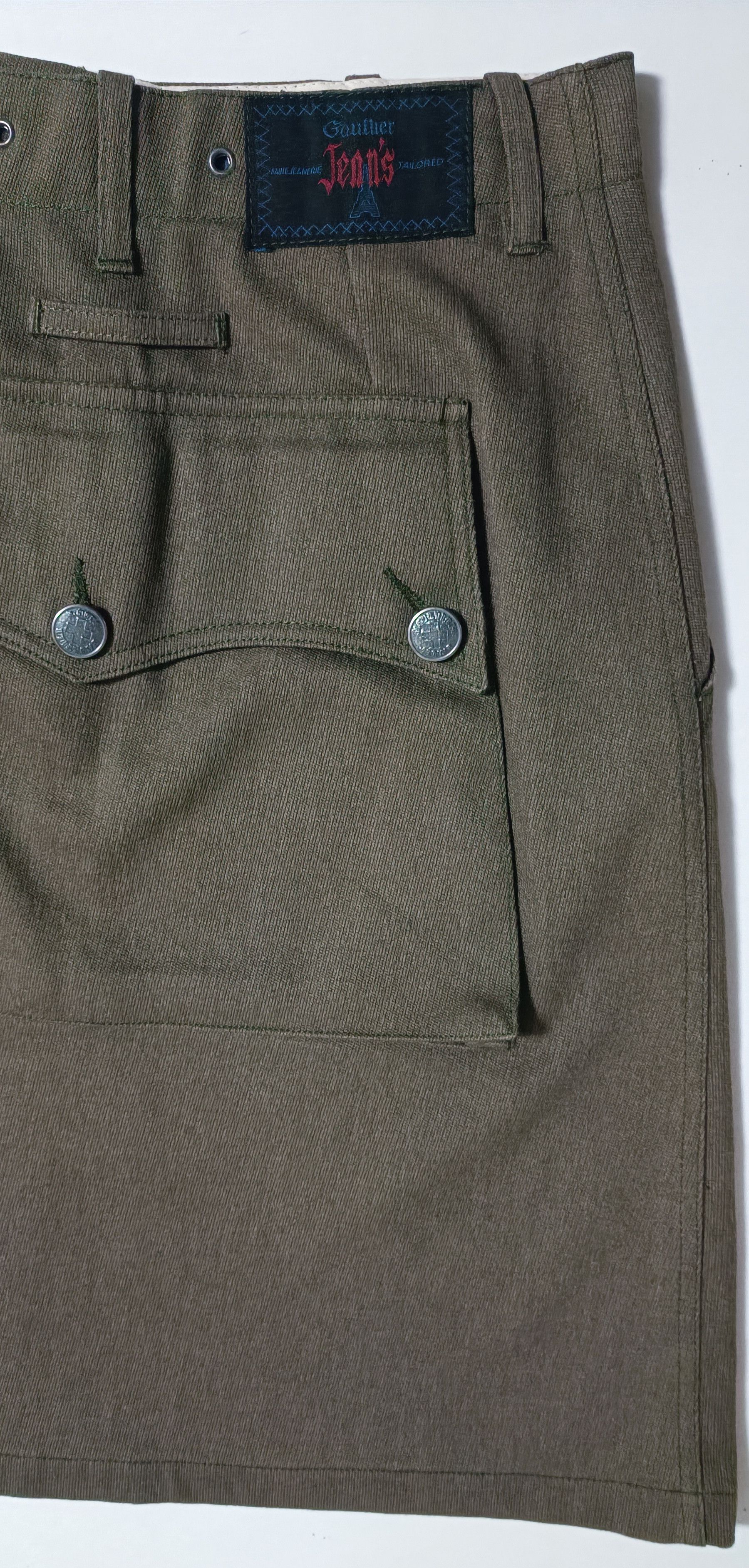 Jean Paul Gaultier 90's - Gaultier Jeans - Big pocket vintage midi skirt Size 27" / US 4 / IT 40 - 25 Thumbnail
