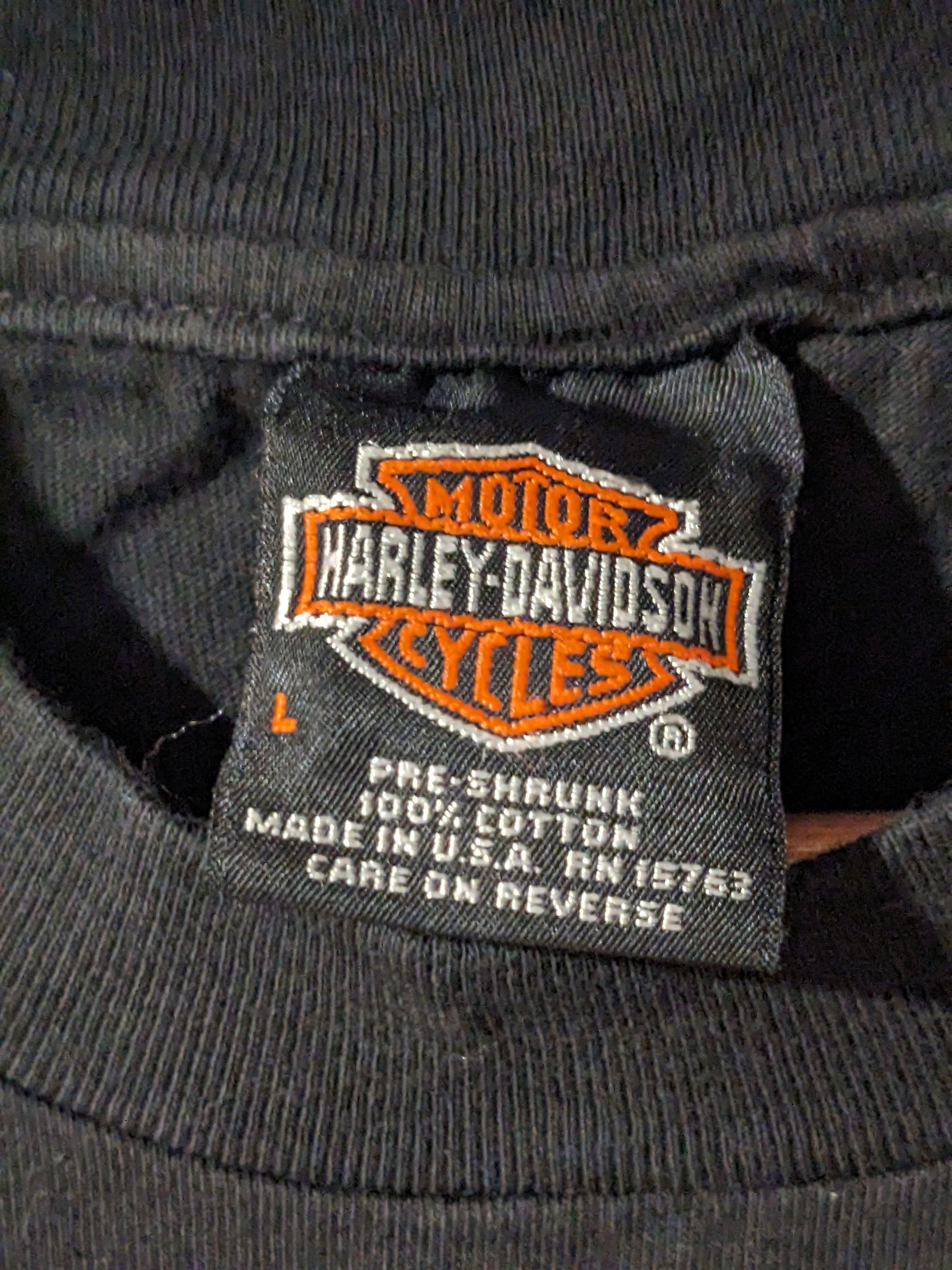Harley Davidson Vintage 1997 Harley Davidson Bald Eagle Orange T-Shirt Size US L / EU 52-54 / 3 - 3 Thumbnail
