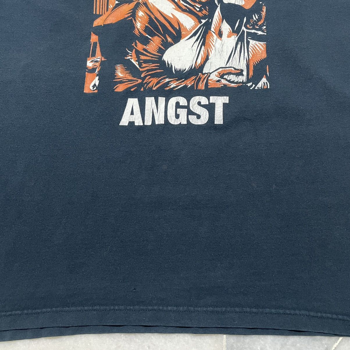 Band Tees Vintage KMFDM Angst Album Tee Shirt Size US XL / EU 56 / 4 - 7 Thumbnail