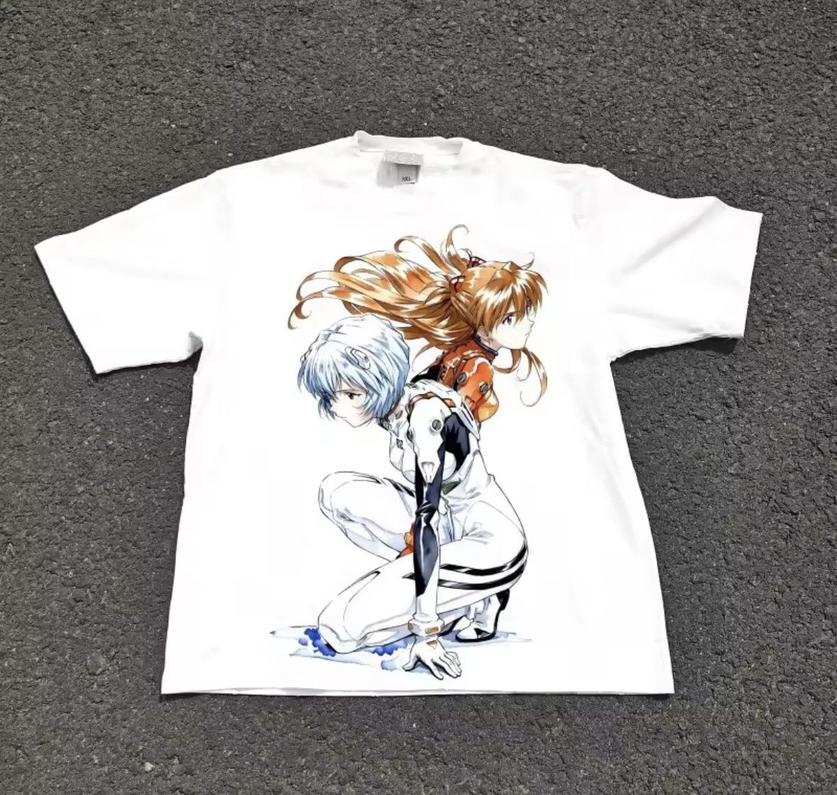 Japanese Brand Rockin' Star EVANGELION Soryu Asuka Langley T-Shirt