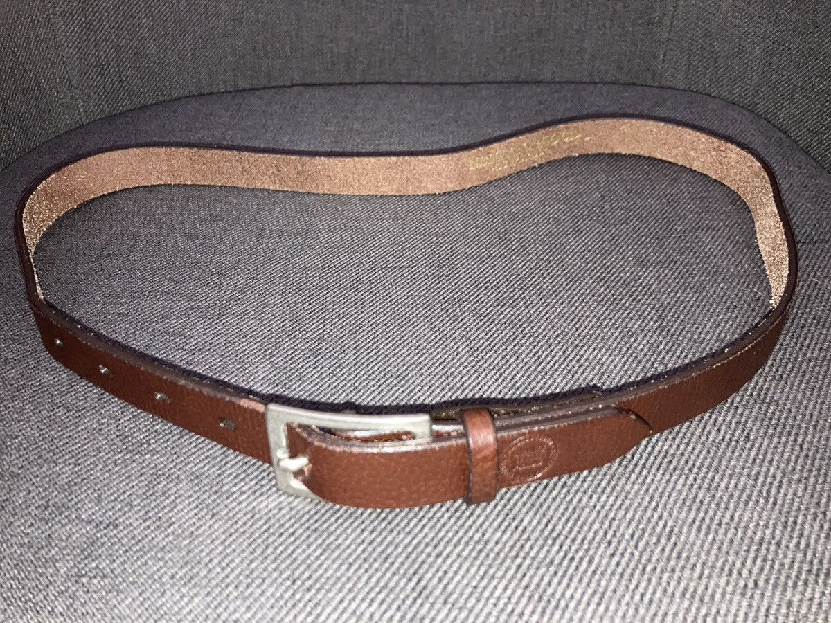 Neighborhood Slim leather belt Size 34 - 2 Thumbnail