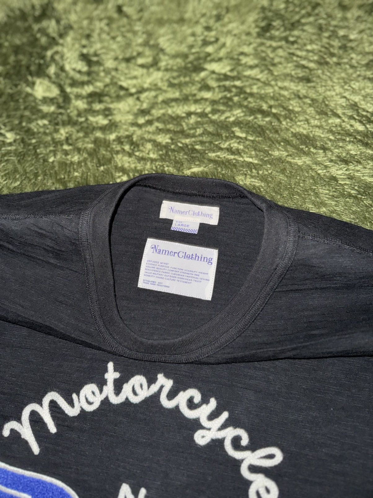 Japanese Brand [L] NamerClothing Motorcycle Slub Single Stitch T-Shirt Size US L / EU 52-54 / 3 - 4 Thumbnail
