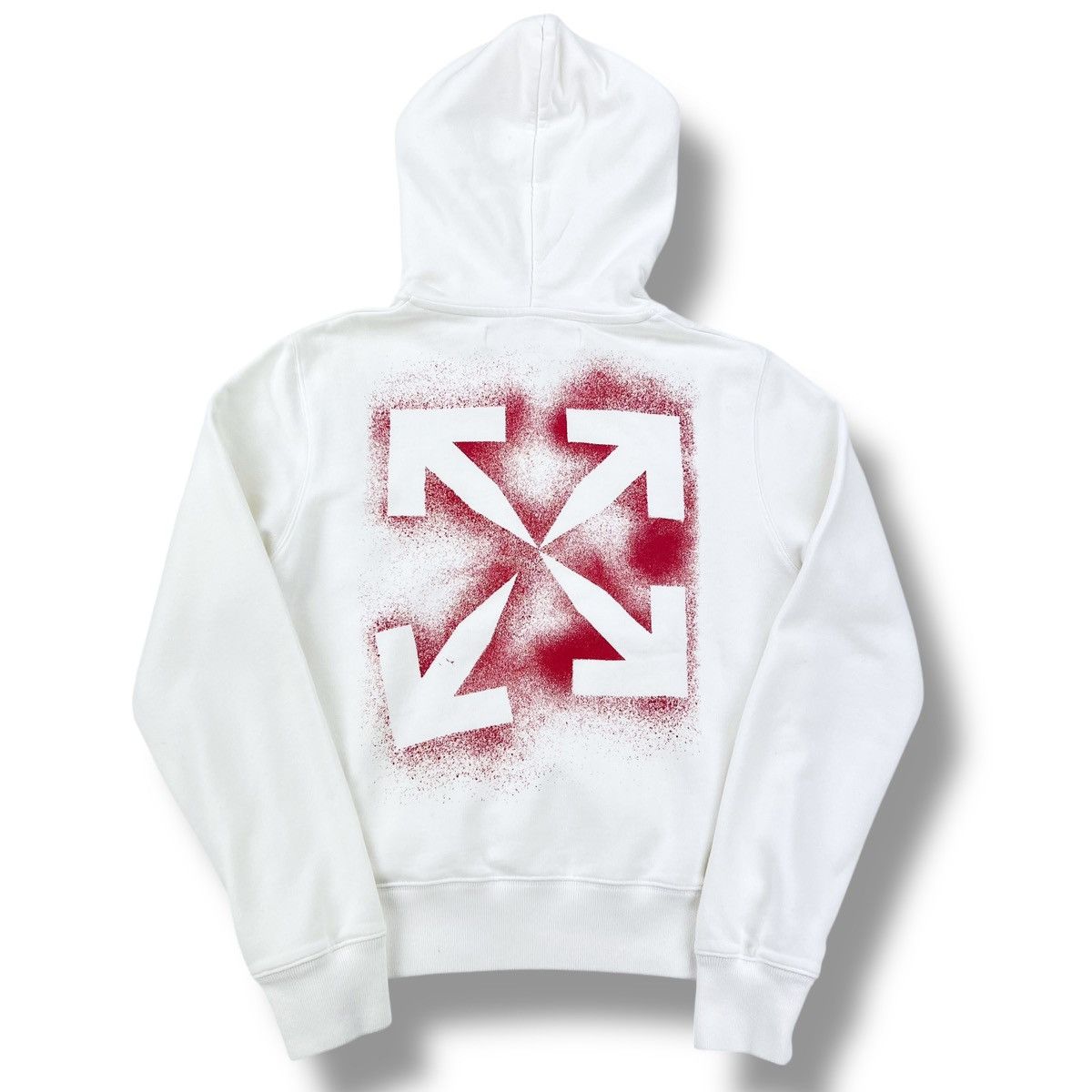 Off-White Off-White Stencil Arrows White Hoodie Size US XS / EU 42 / 0 - 2 Thumbnail
