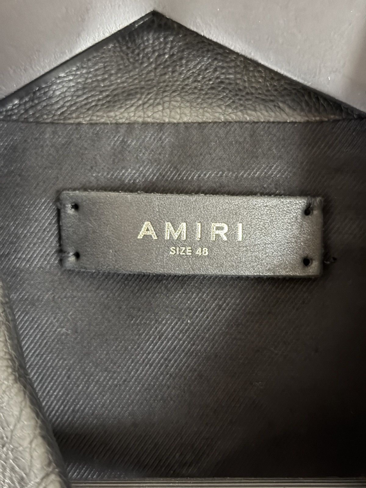 Amiri Amiri Black Leather Single Zip Biker Jacket Sz 48 Small Size US S / EU 44-46 / 1 - 3 Thumbnail