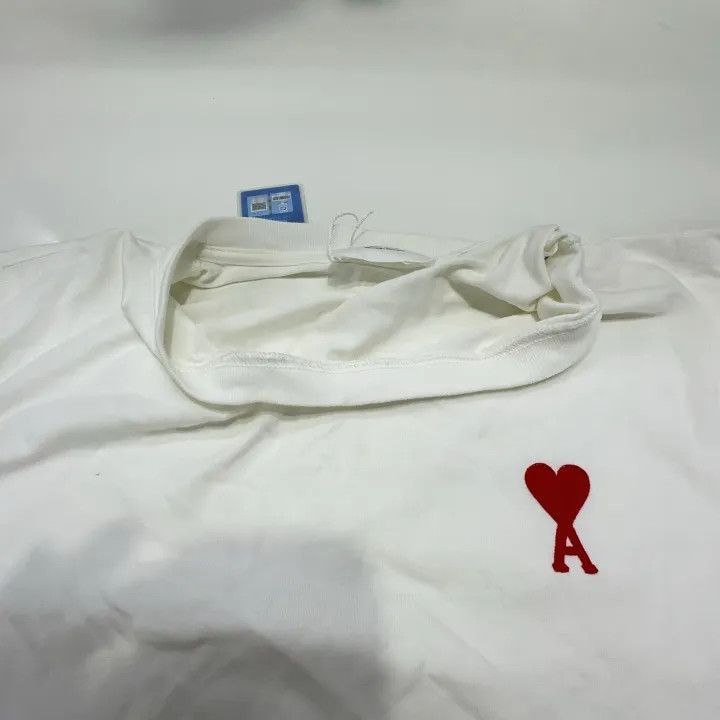 AMI AMI Classic Red Heart Embroidered Tee -2507 Size US M / EU 48-50 / 2 - 3 Thumbnail