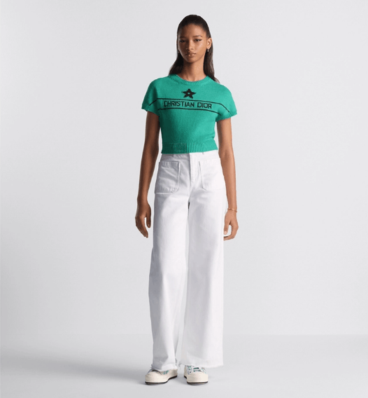 Dior o1w1db10925 442P04 Dioriviera Flared Jeans in White Size 30" / US 8 / IT 44 - 4 Thumbnail