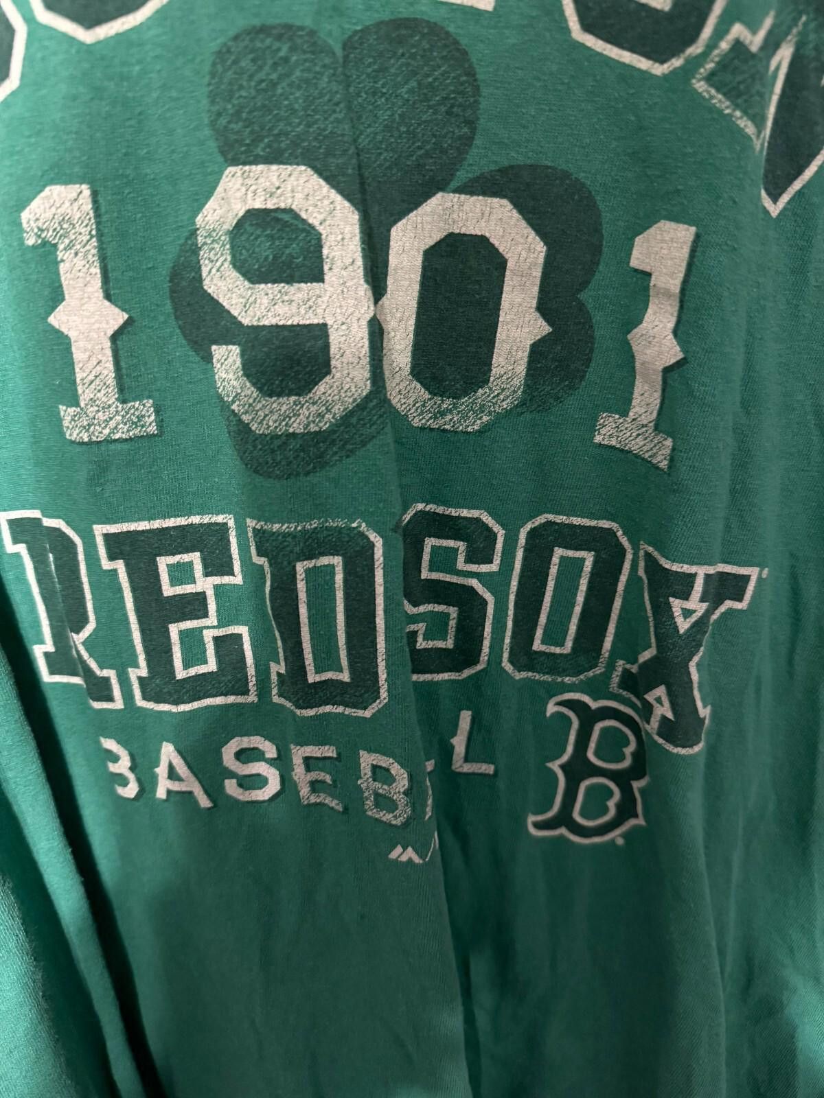 Majestic Boston Red Sox Majestic St Patrick's Day Tee Men Sz M Green Size US M / EU 48-50 / 2 - 3 Thumbnail