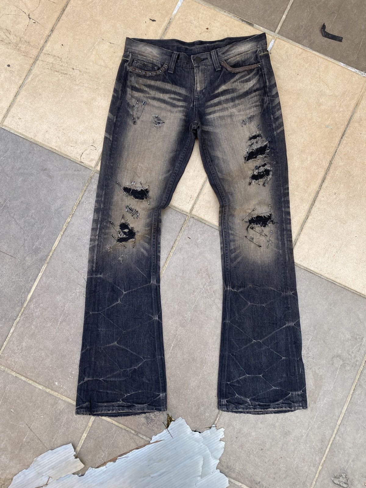 激安大特価！ Flare Studded Lincense Murder License Murder Jeans Grailed | パンツ