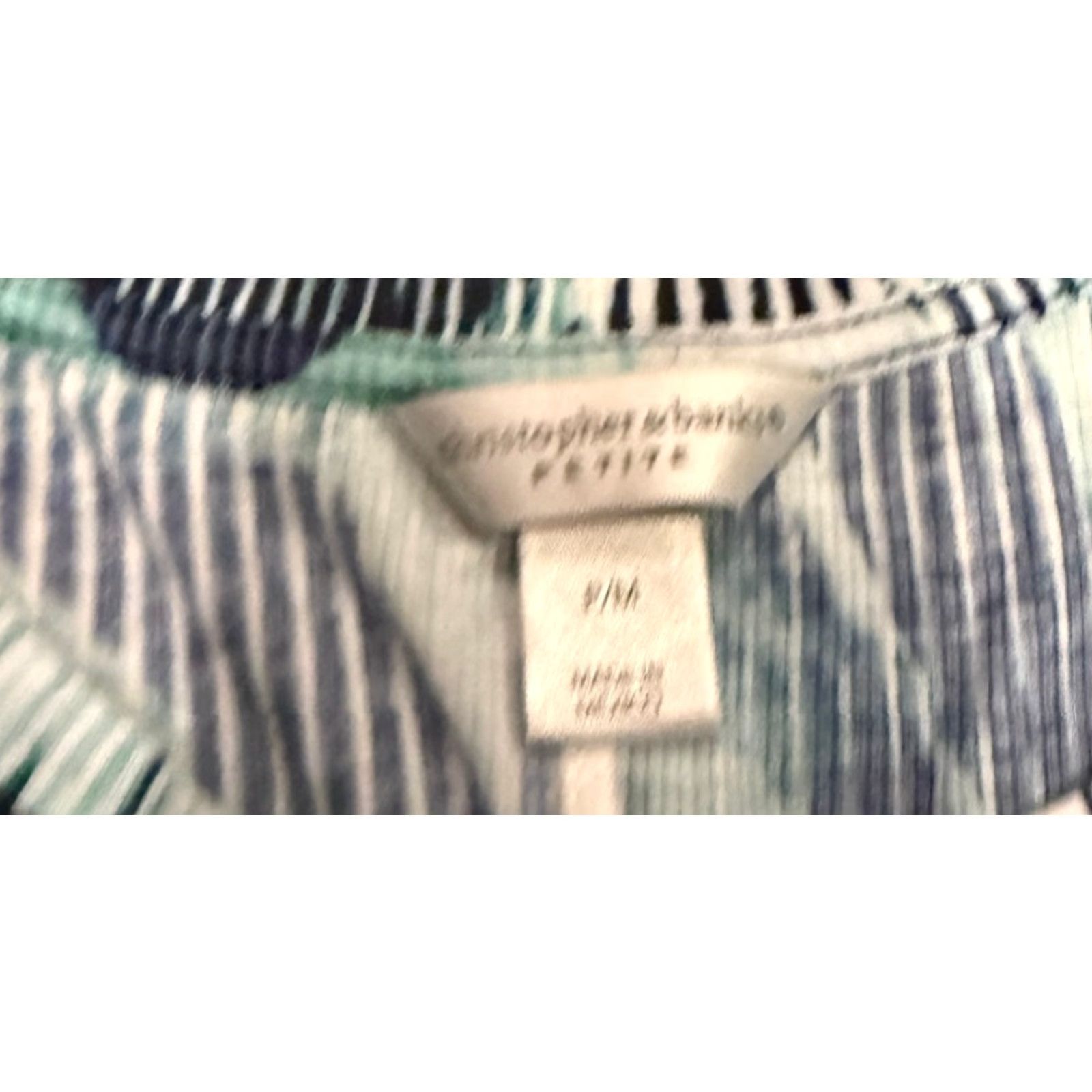Vintage Christopher & Banks Top Womens Petite Medium Blouse Size M / US 6-8 / IT 42-44 - 4 Thumbnail