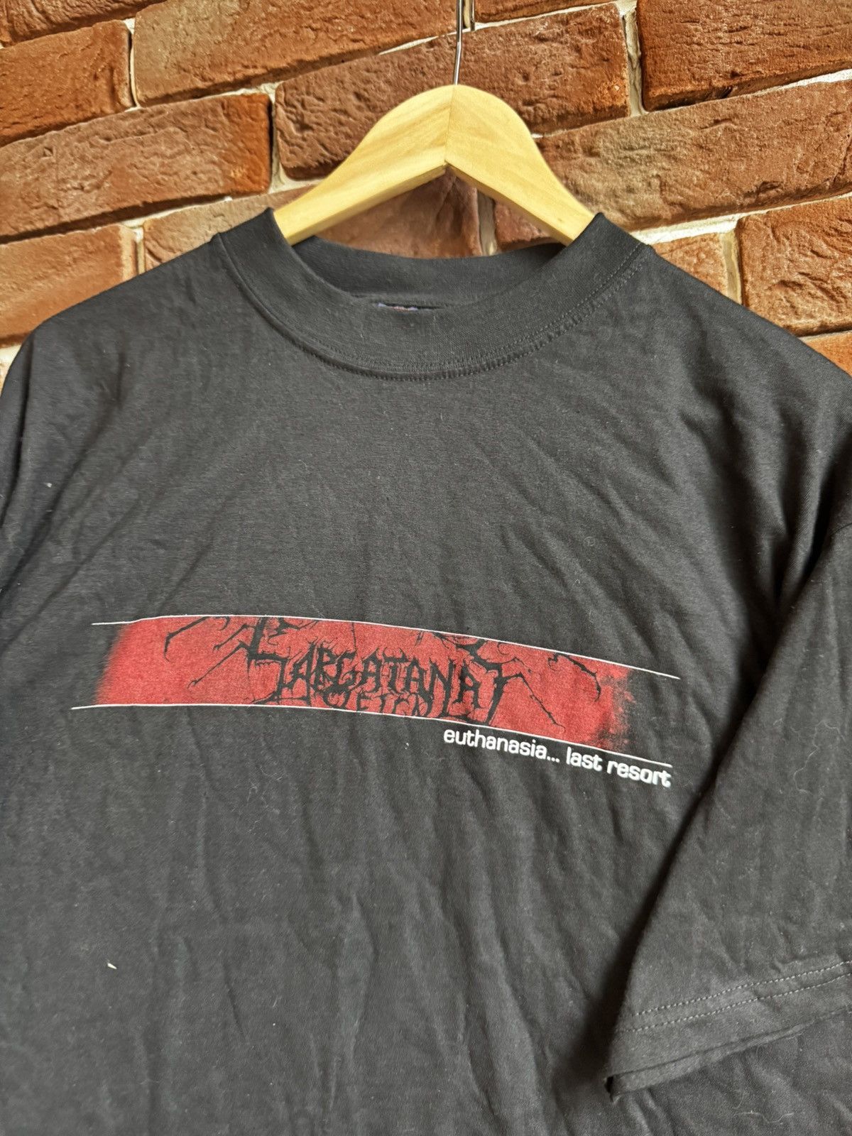 Band Tees 2002 Sargatanas Reign Euthanasia Last Resort Metal Band Tee Size US M / EU 48-50 / 2 - 3 Thumbnail