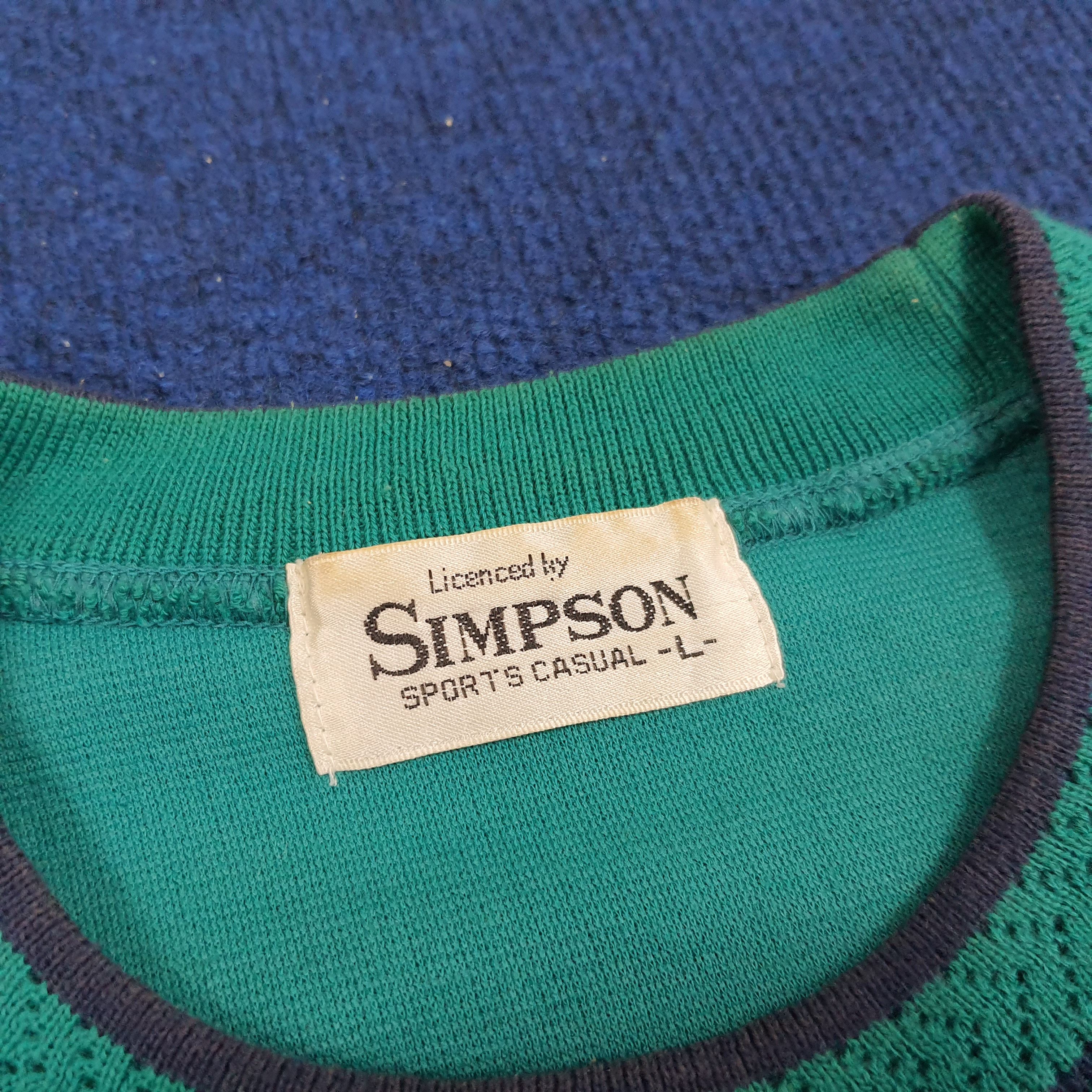 The Simpsons × Vintage Vintage The Simpson Australian Sports Brand Sweatshirt Size US M / EU 48-50 / 2 - 3 Thumbnail