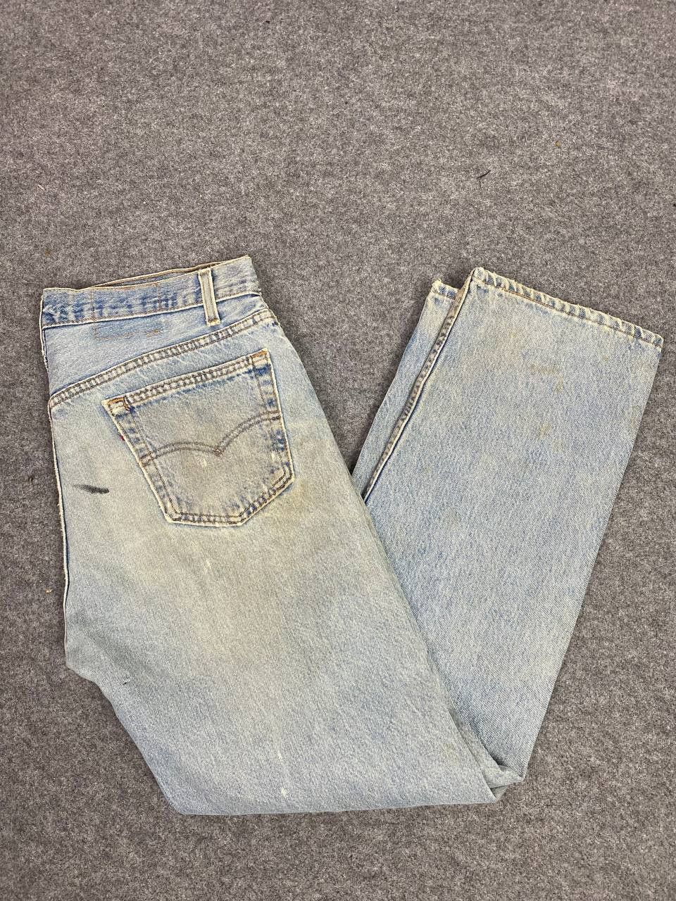 Levi's vintage levis 501 slightly distressed denim nice design Size US 36 / EU 52 - 2 Thumbnail