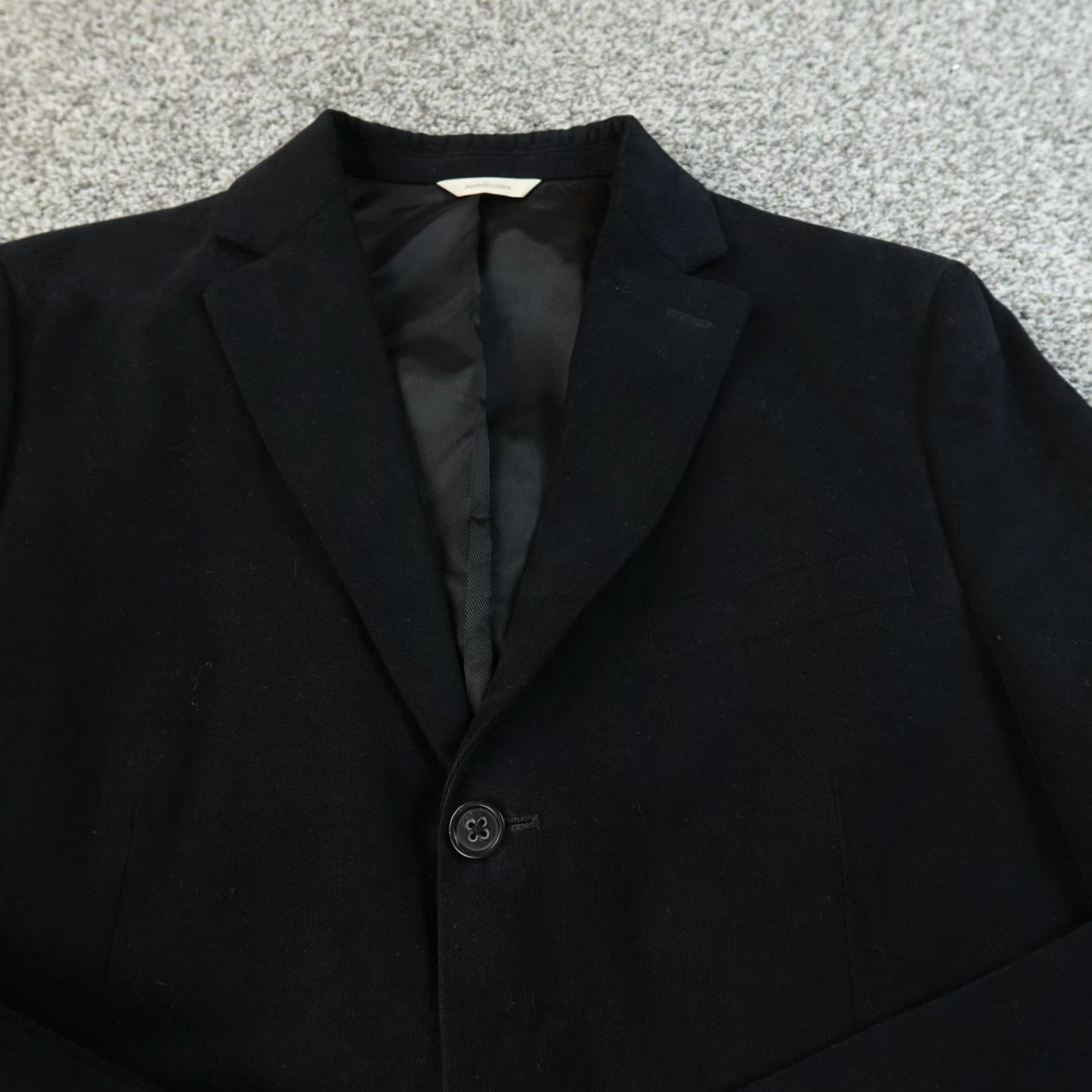 Banana Republic Banana Republic Blazer Mens 40R Black Sport Coat Jacket Three-Button Notch Lapel Cardigan? Size 40R - 3 Thumbnail