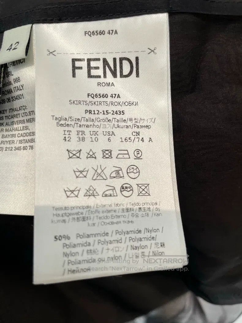 Fendi Fendi Green mulberry silk skirt Size 25" / US 0 / IT 36 - 5 Thumbnail