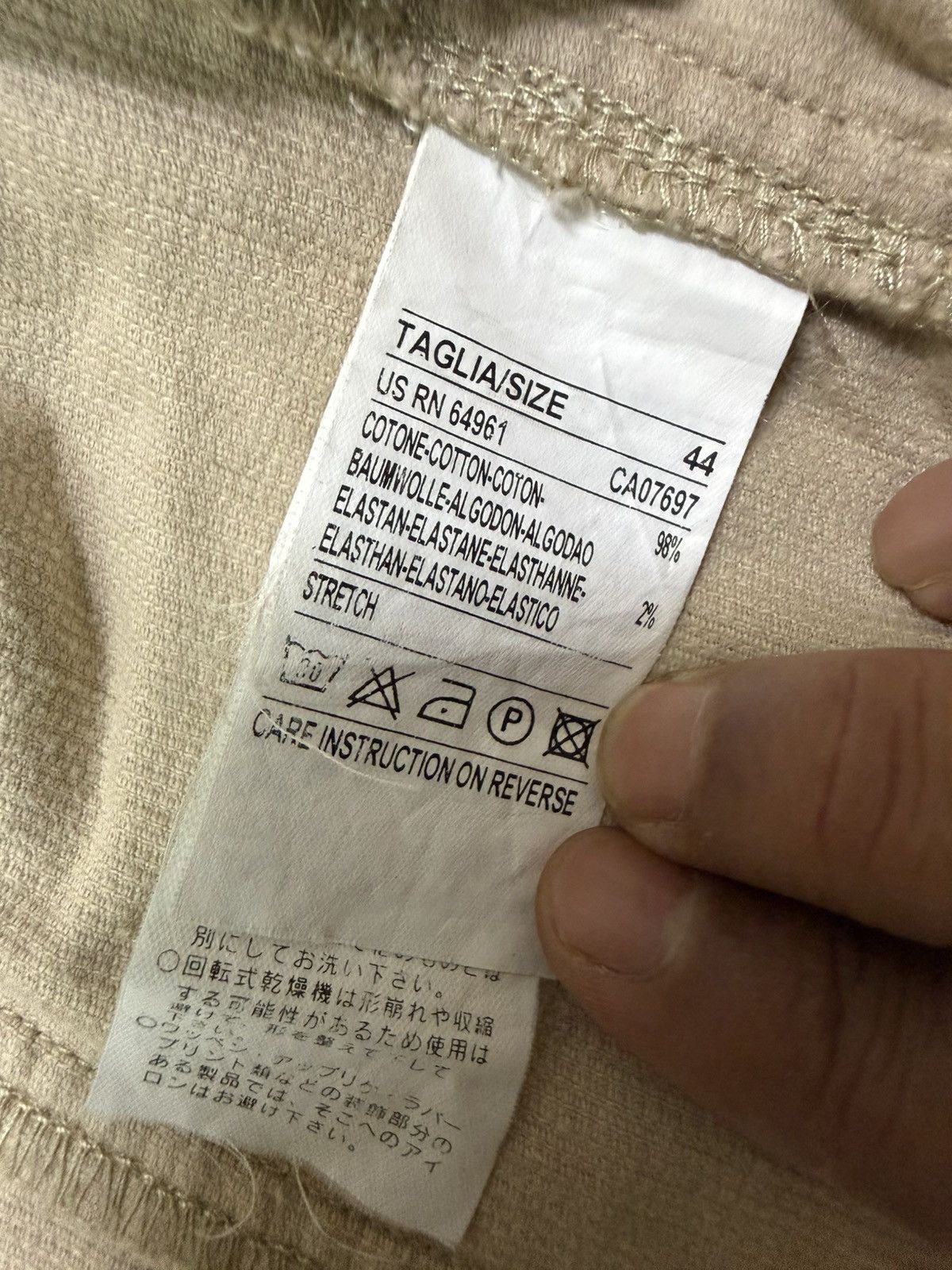 United Colors Of Benetton United colors of Benetton beige corduroy blazer Jacket Size XS / US 0-2 / IT 36-38 - 10 Thumbnail