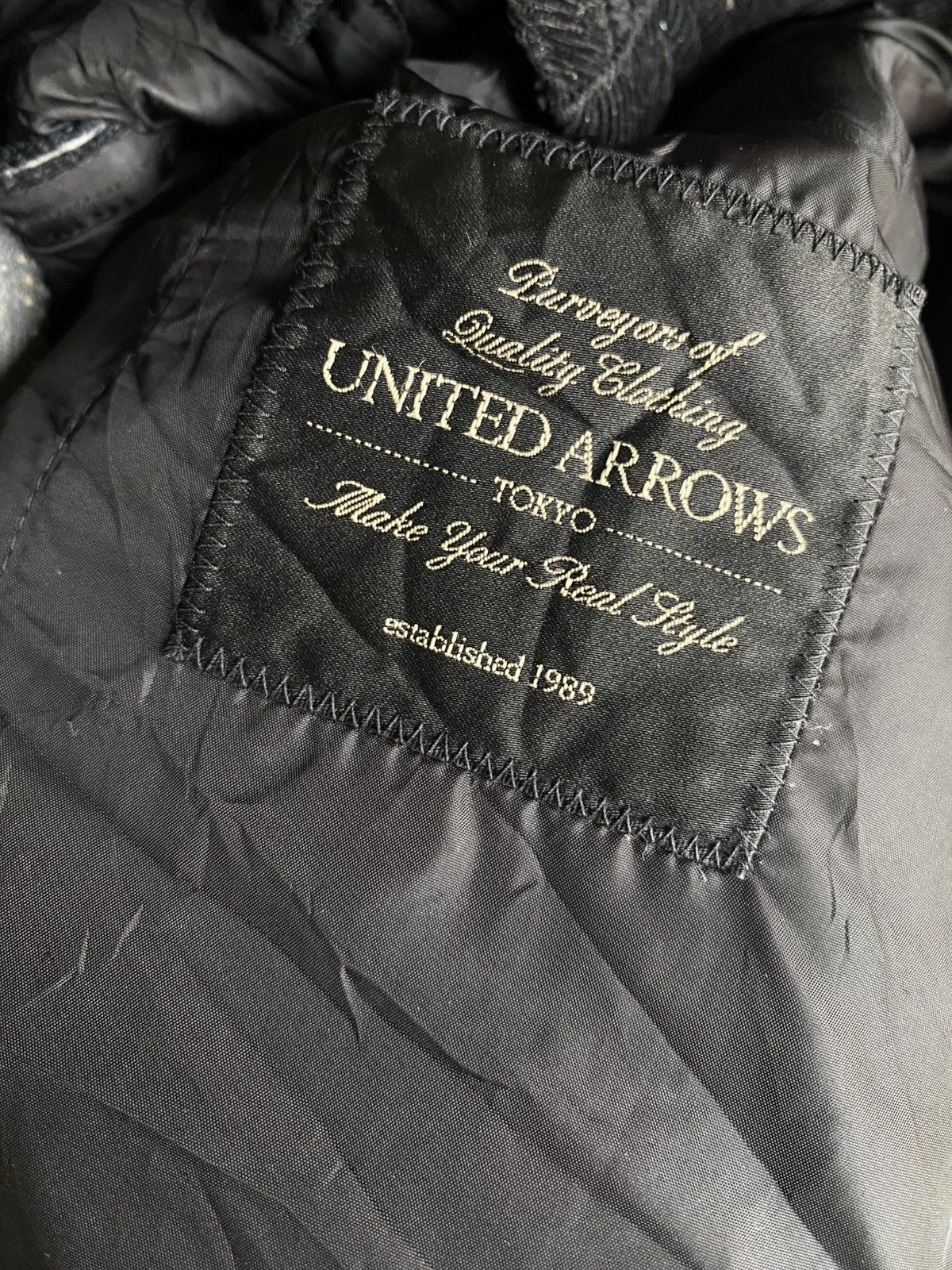 United Arrows Vintage United Arrows Tokyo Quilted Black Jacket – Classic Size US M / EU 48-50 / 2 - 7 Thumbnail