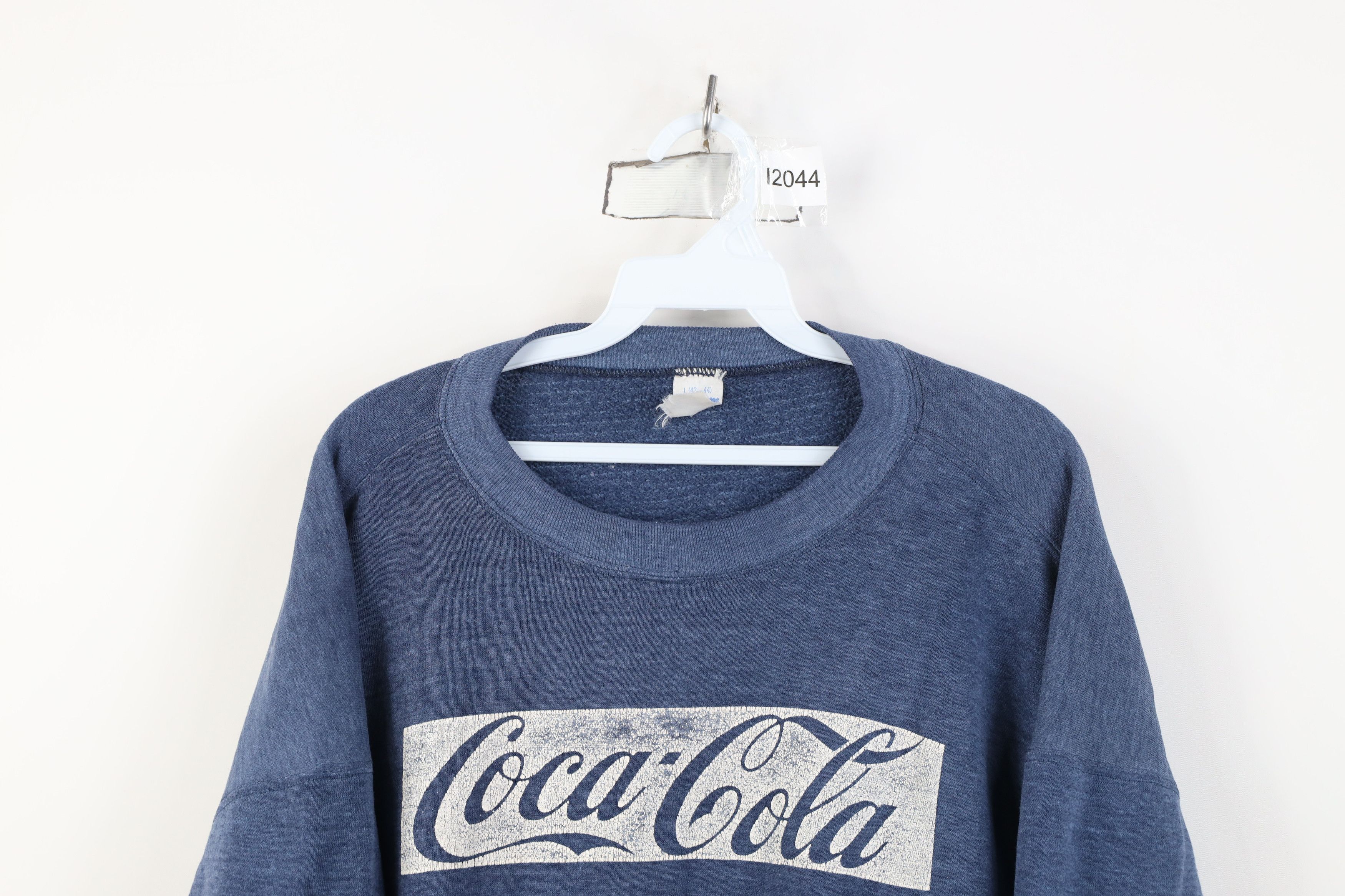 Vintage Vintage 70s 80s Coca Cola Spell Out Box Logo Sweatshirt USA Size L / US 10 / IT 46 - 2 Thumbnail