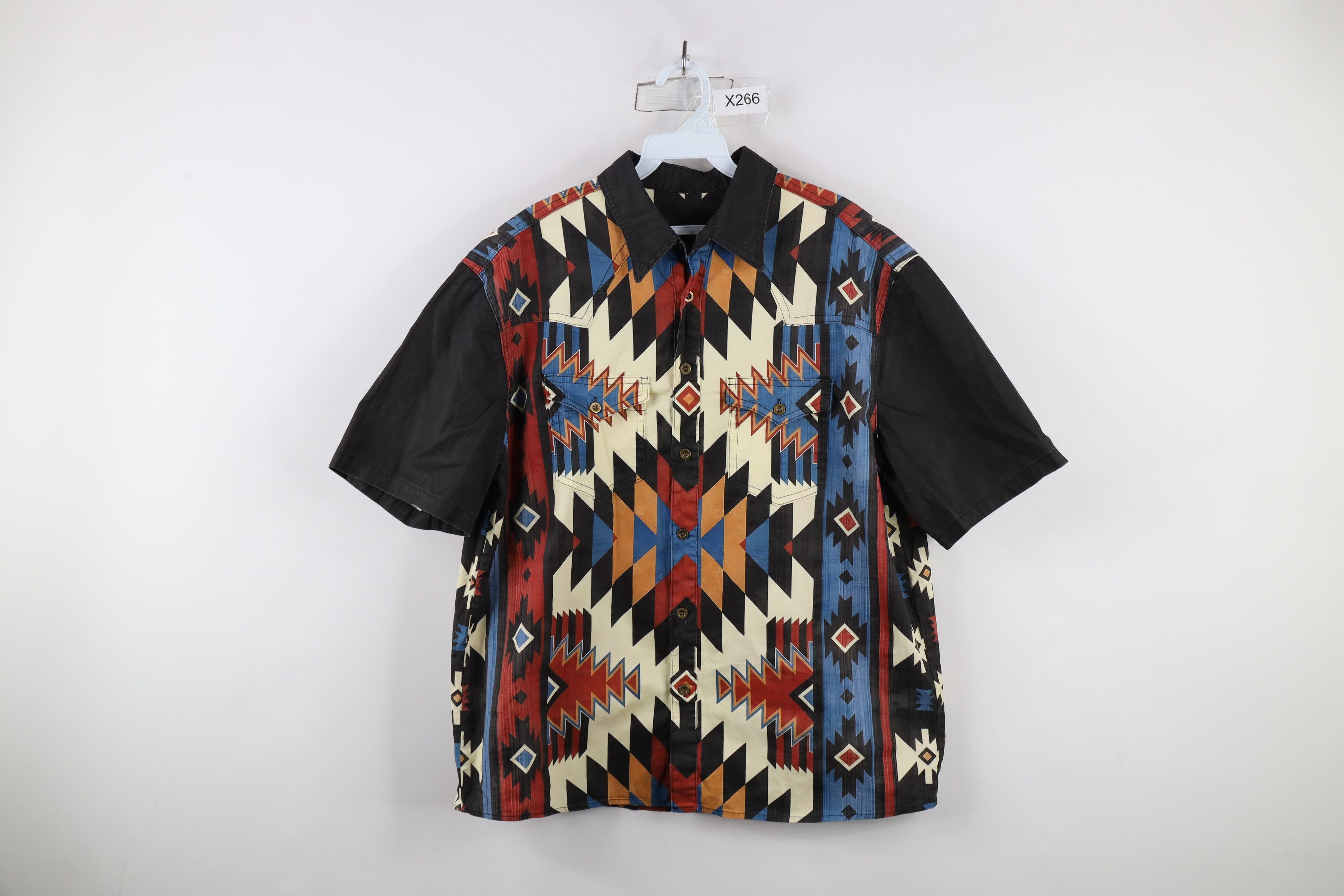 Vintage Vintage 90s Streetwear Rainbow Western Fiesta Button Shirt Size US M / EU 48-50 / 2 - 1 Thumbnail