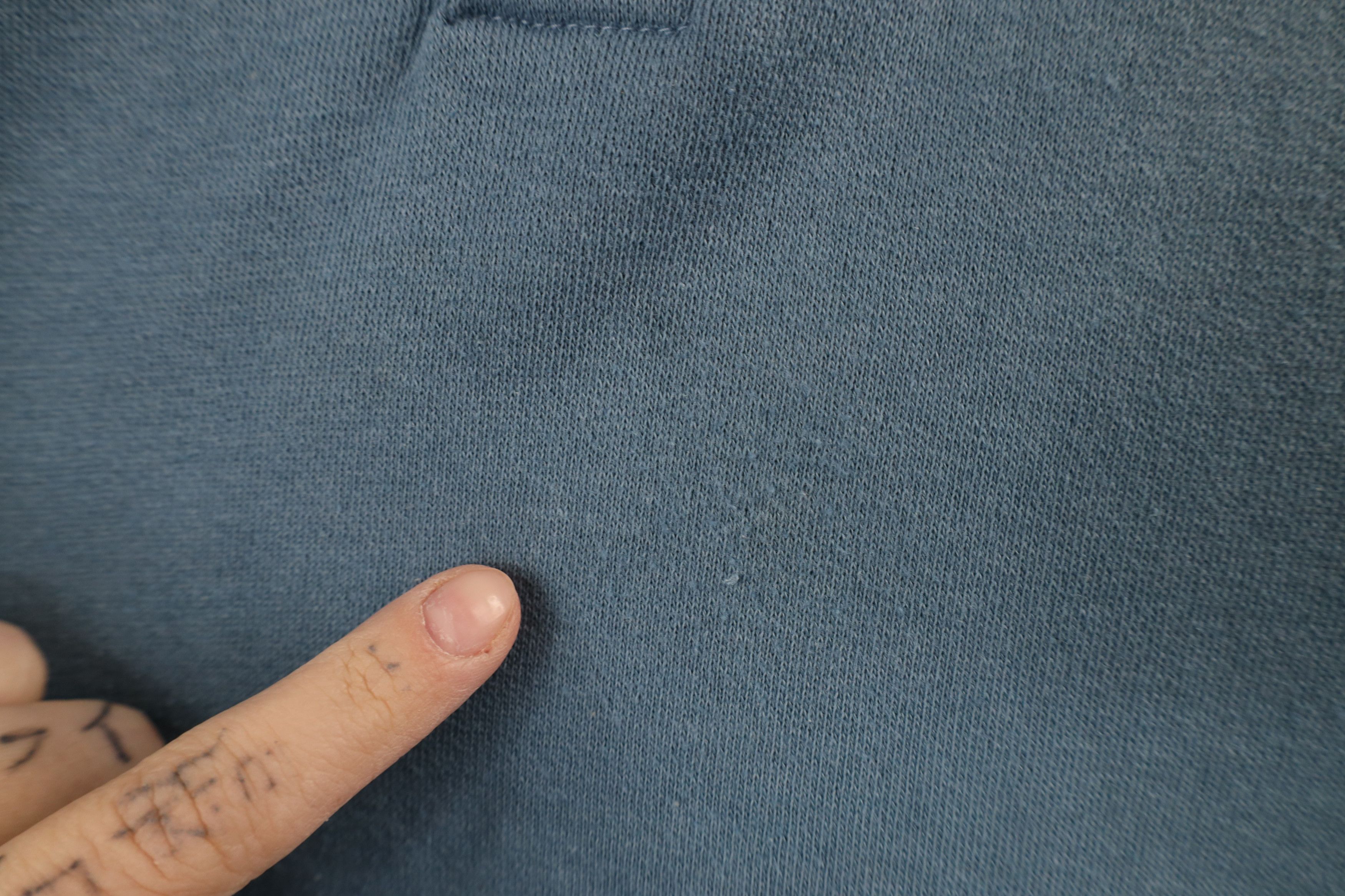 Vintage Vintage 90s Streetwear Blank Henley Pullover Sweatshirt Blue Size US L / EU 52-54 / 3 - 5 Thumbnail