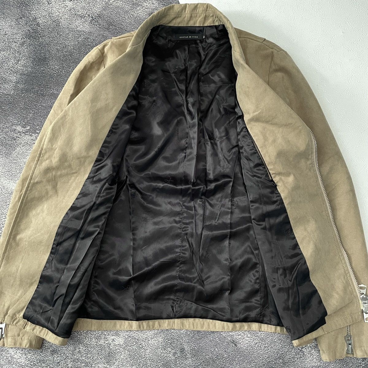 RARE🔥 Gostar De Fuga suede biker jacket