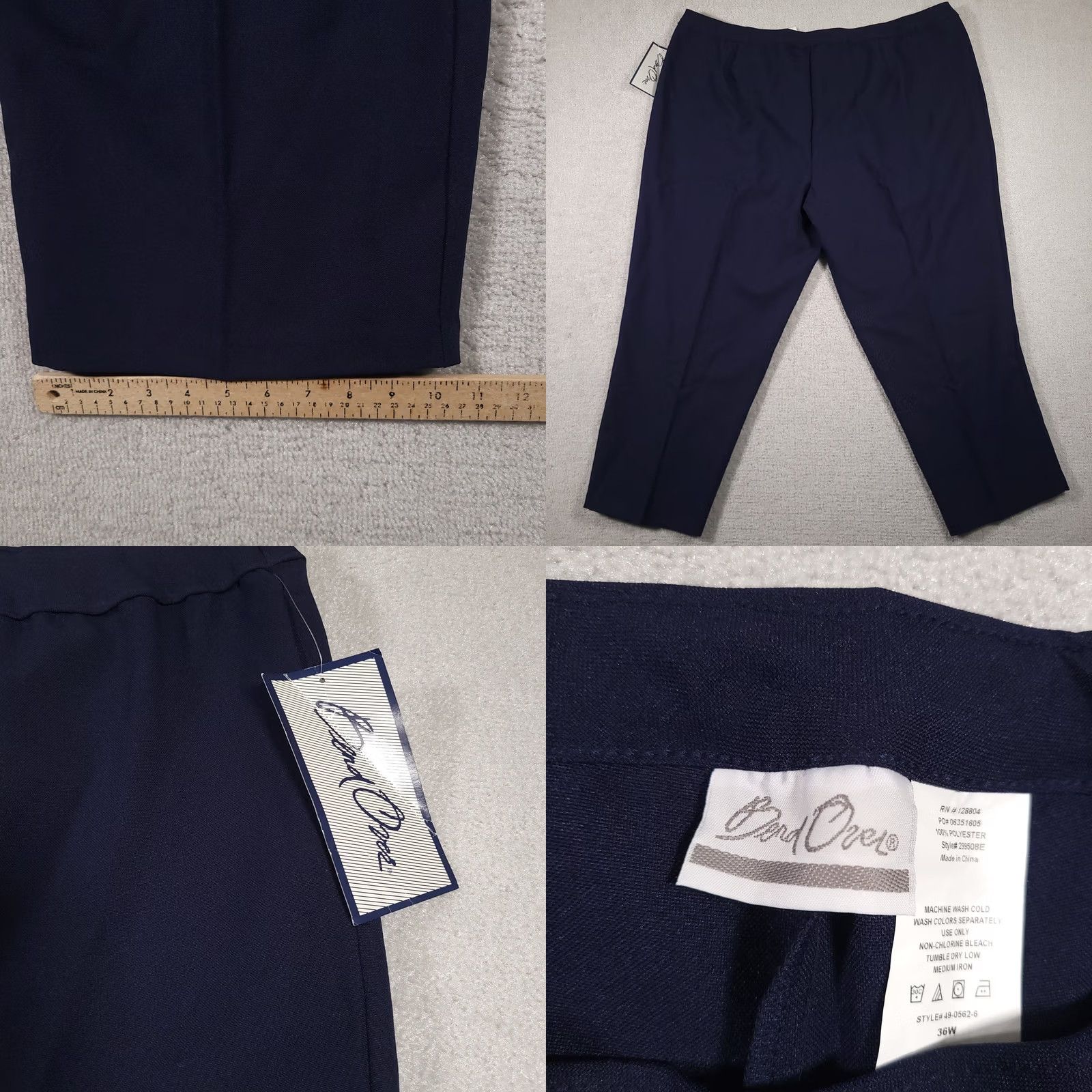 Levi's Bend Over Levi's Pull On Pants Women's 36W Blue Elastic Waist High Rise Pants Size 38" / US 16 / IT 52 - 8 Thumbnail