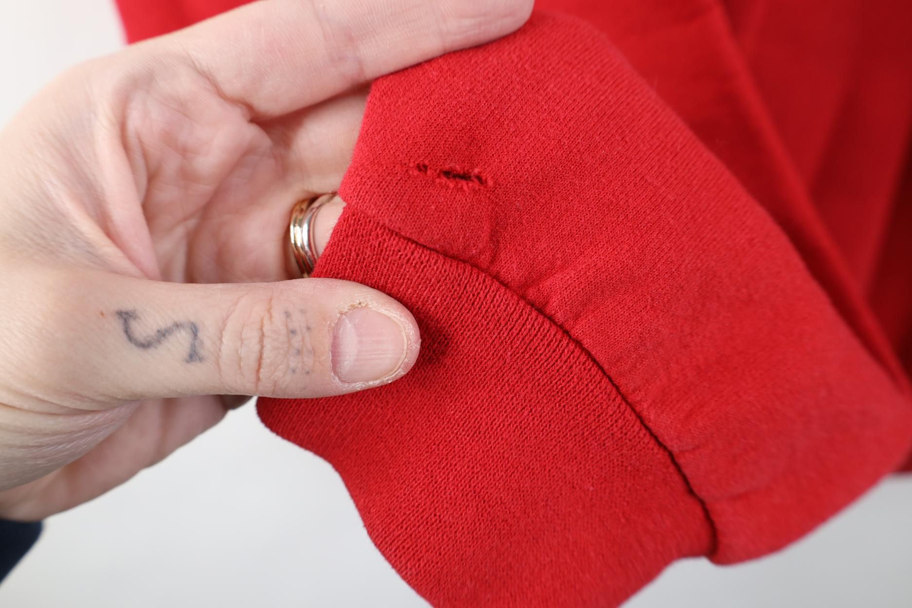 Vintage Vintage 90s Ohio State University Crewneck Sweatshirt Red Size M / US 6-8 / IT 42-44 - 12 Thumbnail