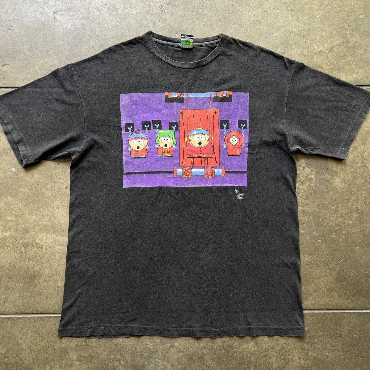 Cartoon Network 1998 South Park Bondage Chains TV Promo Tee Shirt Adult Swim Size US XL / EU 56 / 4 - 1 Thumbnail