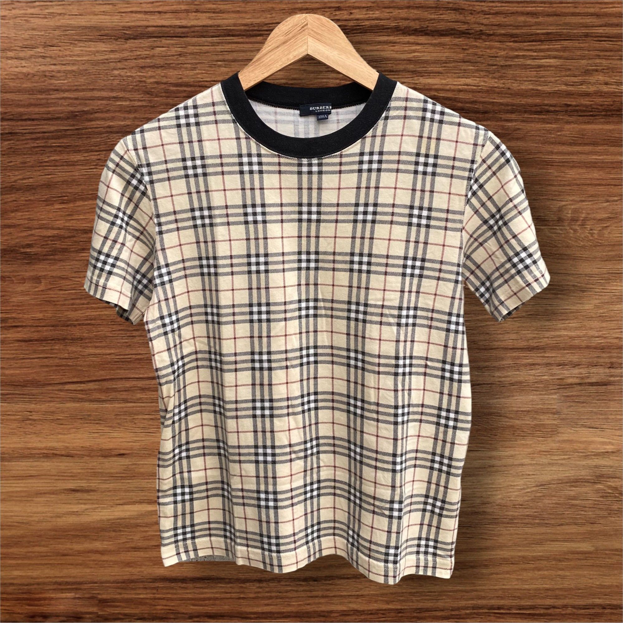 Burberry Burberry Check Cropped Tees Size S / US 4 / IT 40 - 1 Thumbnail