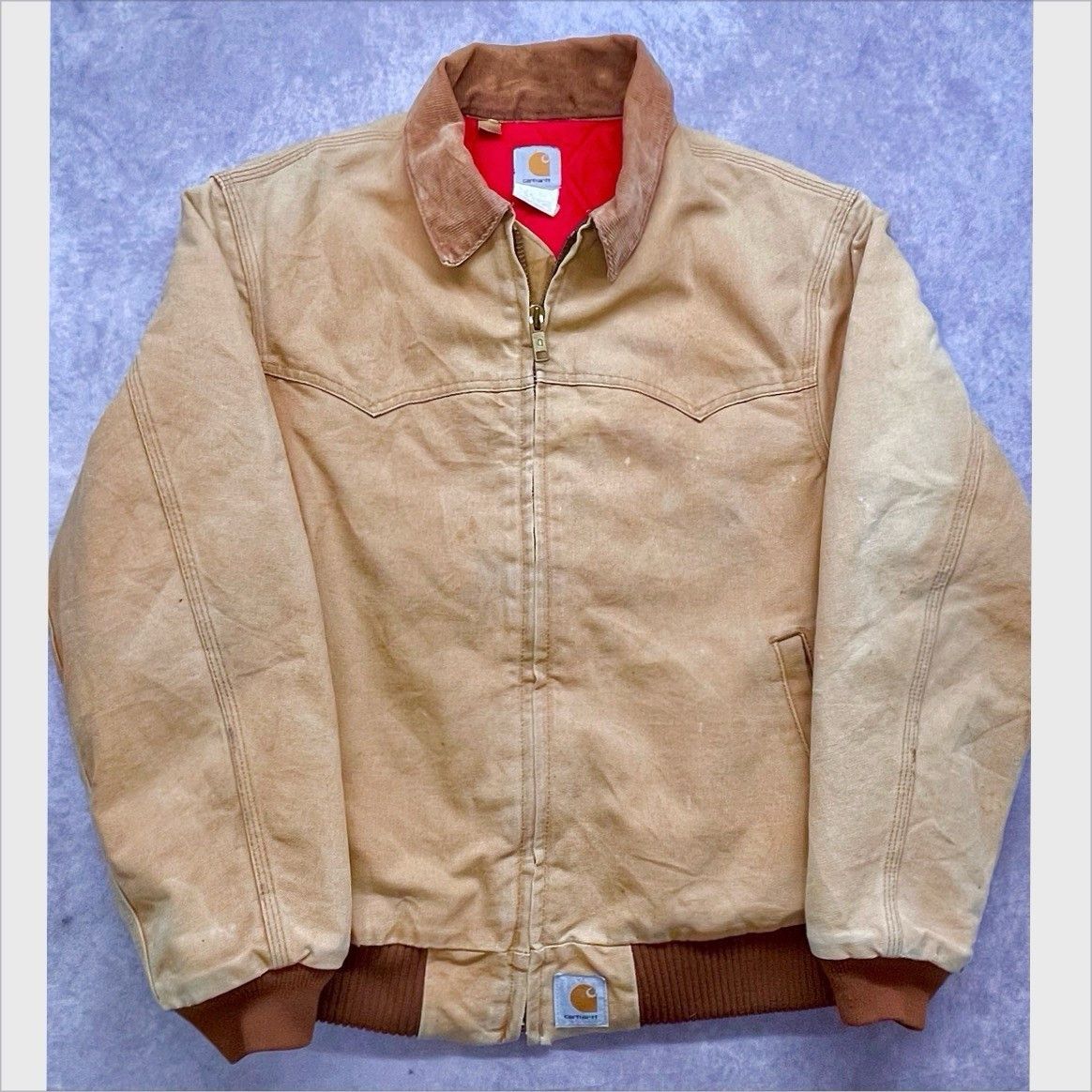 Carhartt Vtg Carhartt Santa Fe J13 XL Union Made USA Duck Canvas Work Size US XL / EU 56 / 4 - 1 Thumbnail
